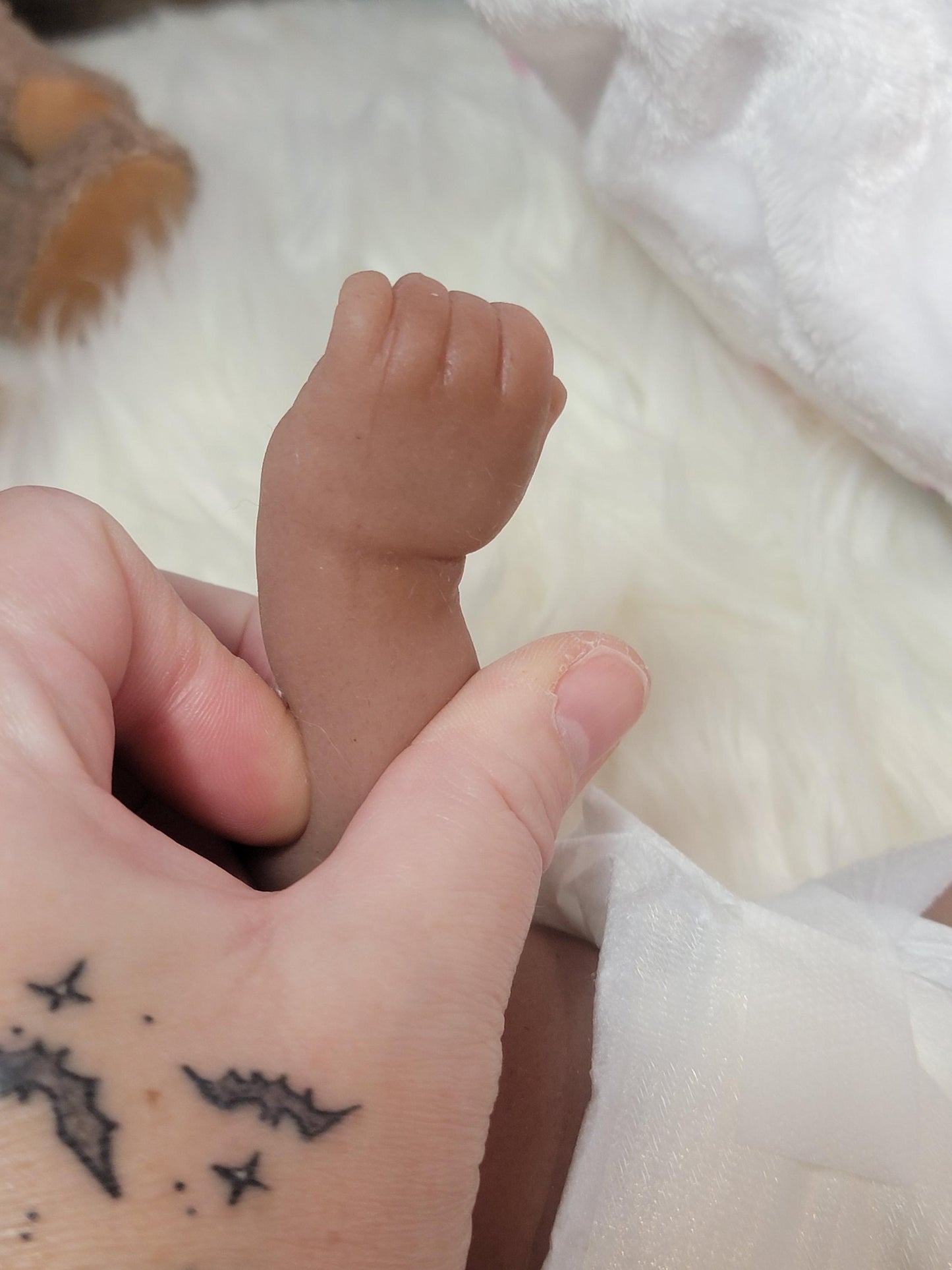 Handmade 14" Silicone Baby Doll "Tabitha" or "Tony" Enhanced Realism Edition