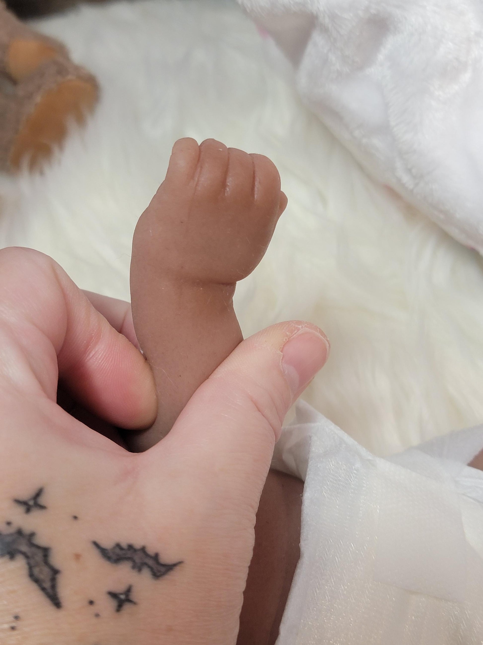 Handmade 14" Silicone Baby Doll "Tabitha" or "Tony" Enhanced Realism Edition