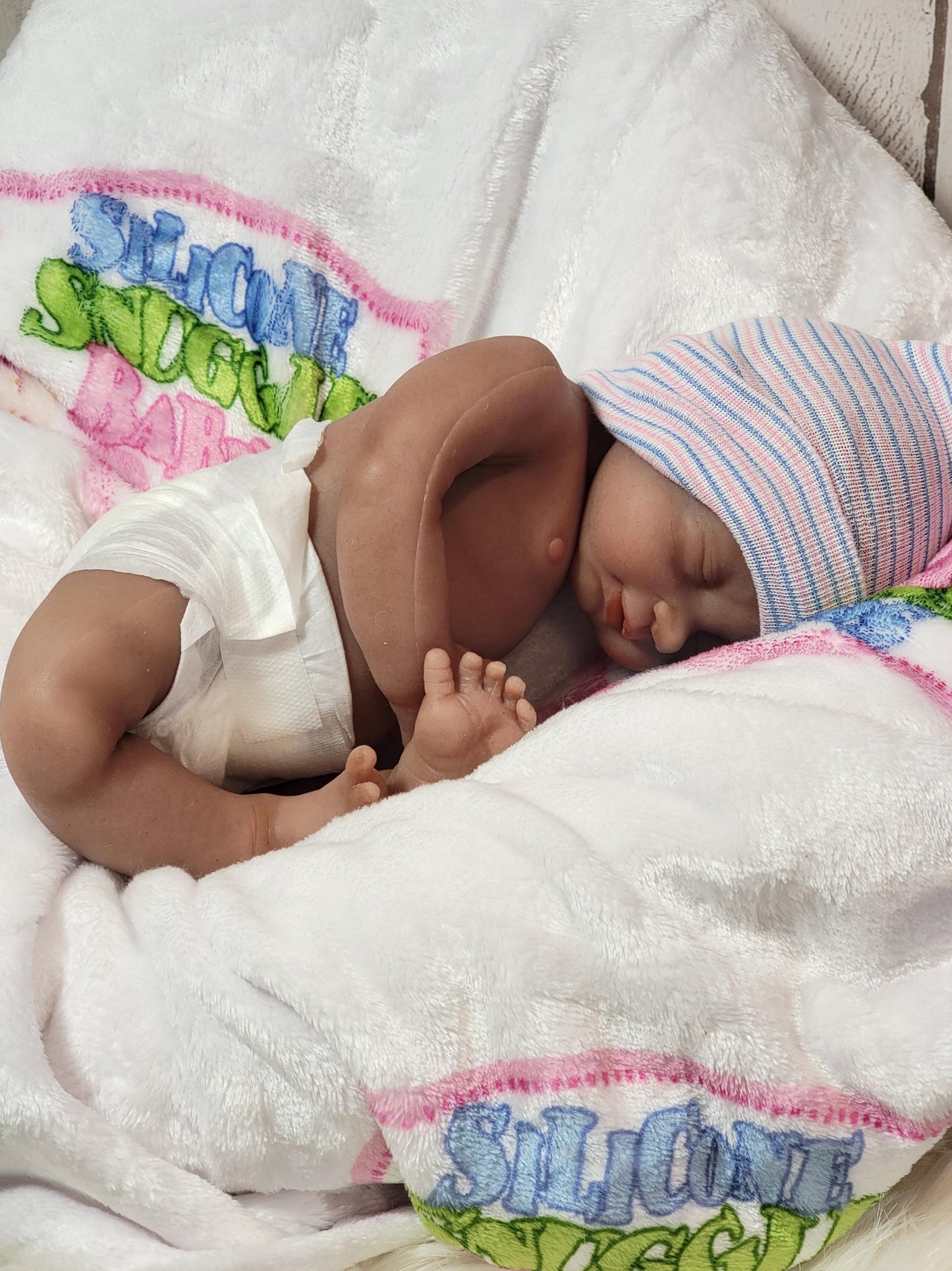 Handmade 14" Silicone Baby Doll "Tabitha" or "Tony" Enhanced Realism Edition