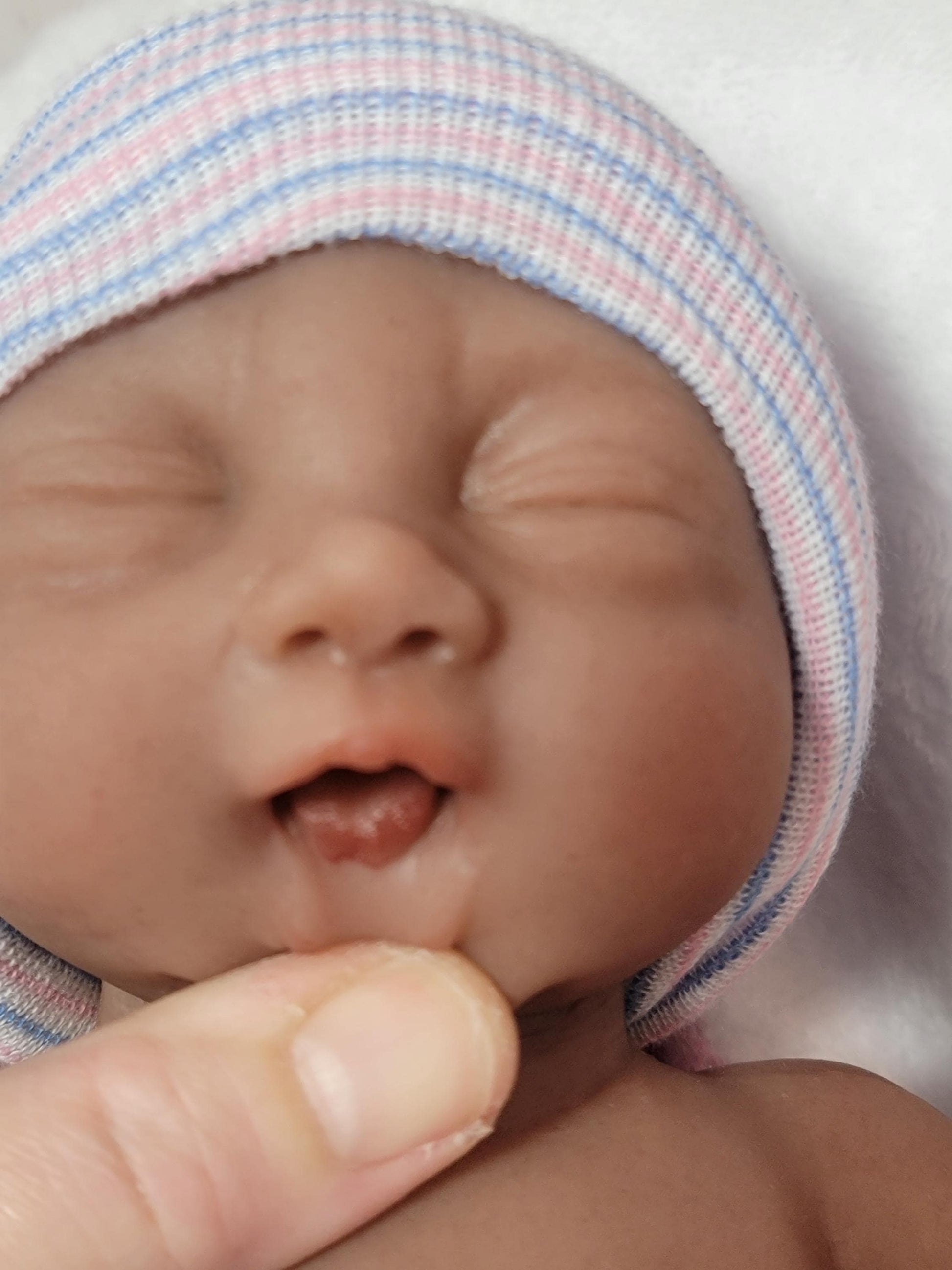 Handmade 14" Silicone Baby Doll "Tabitha" or "Tony" Enhanced Realism Edition