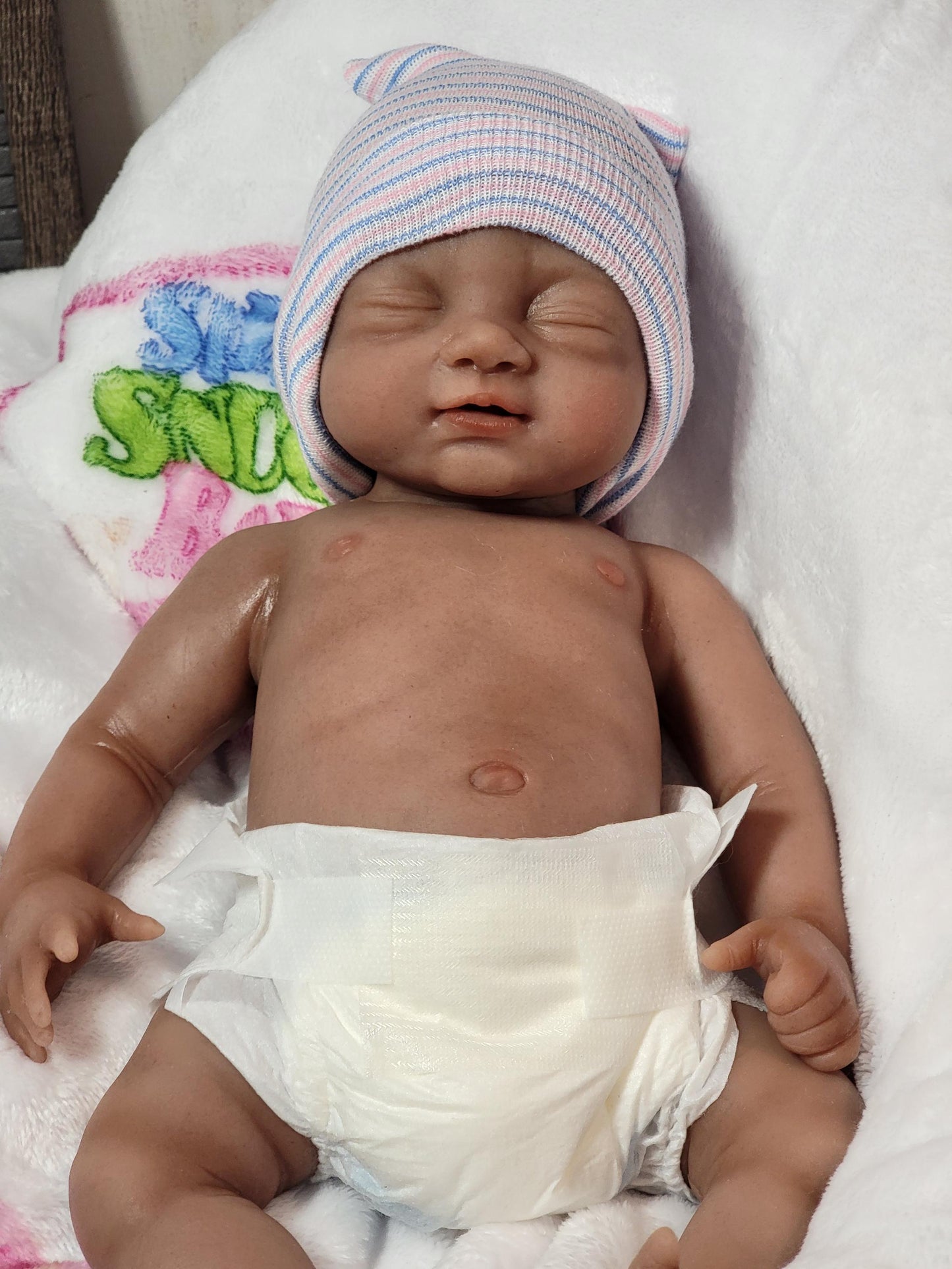 Handmade 14" Silicone Baby Doll "Tabitha" or "Tony" Enhanced Realism Edition