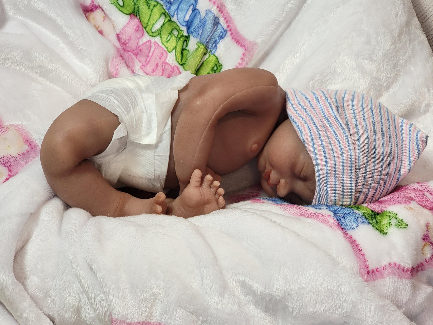 Handmade 14" Silicone Baby Doll "Tabitha" or "Tony" Enhanced Realism Edition