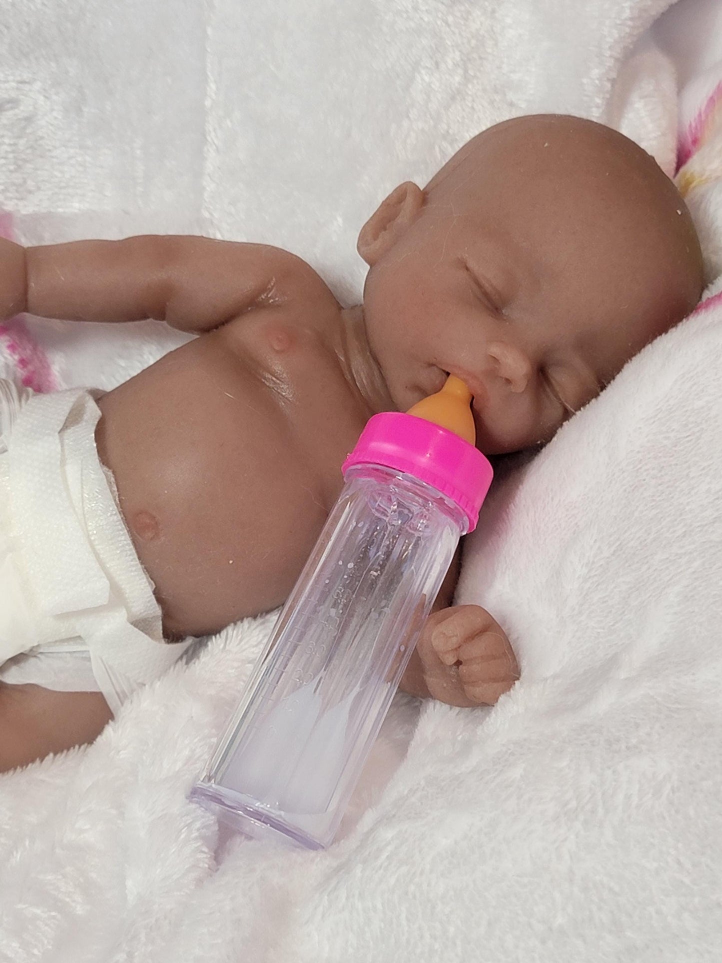Handmade 8" Silicone Baby Doll - Izzy Enhanced Realism Edition
