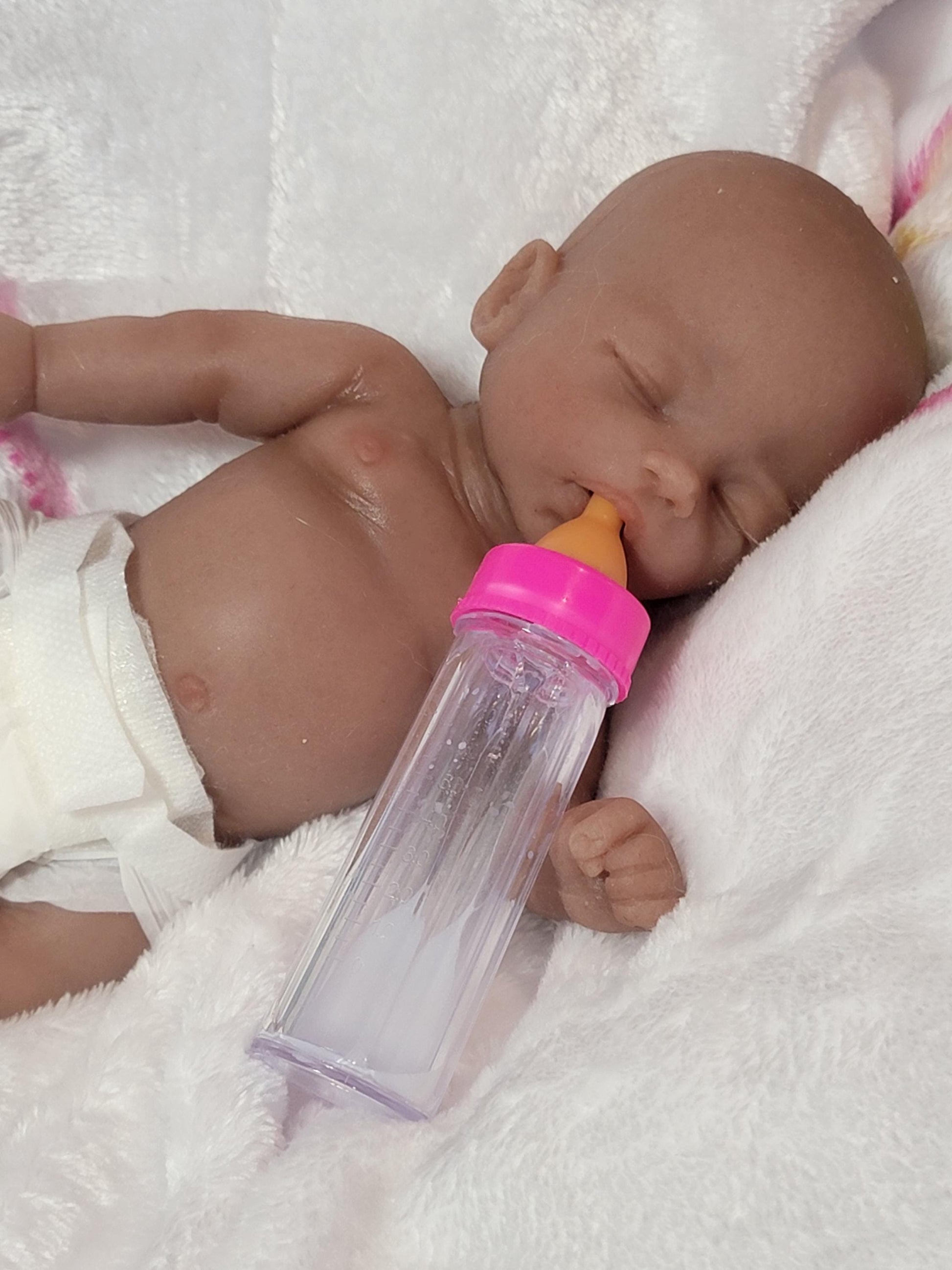 Handmade 8" Silicone Baby Doll - Izzy Enhanced Realism Edition