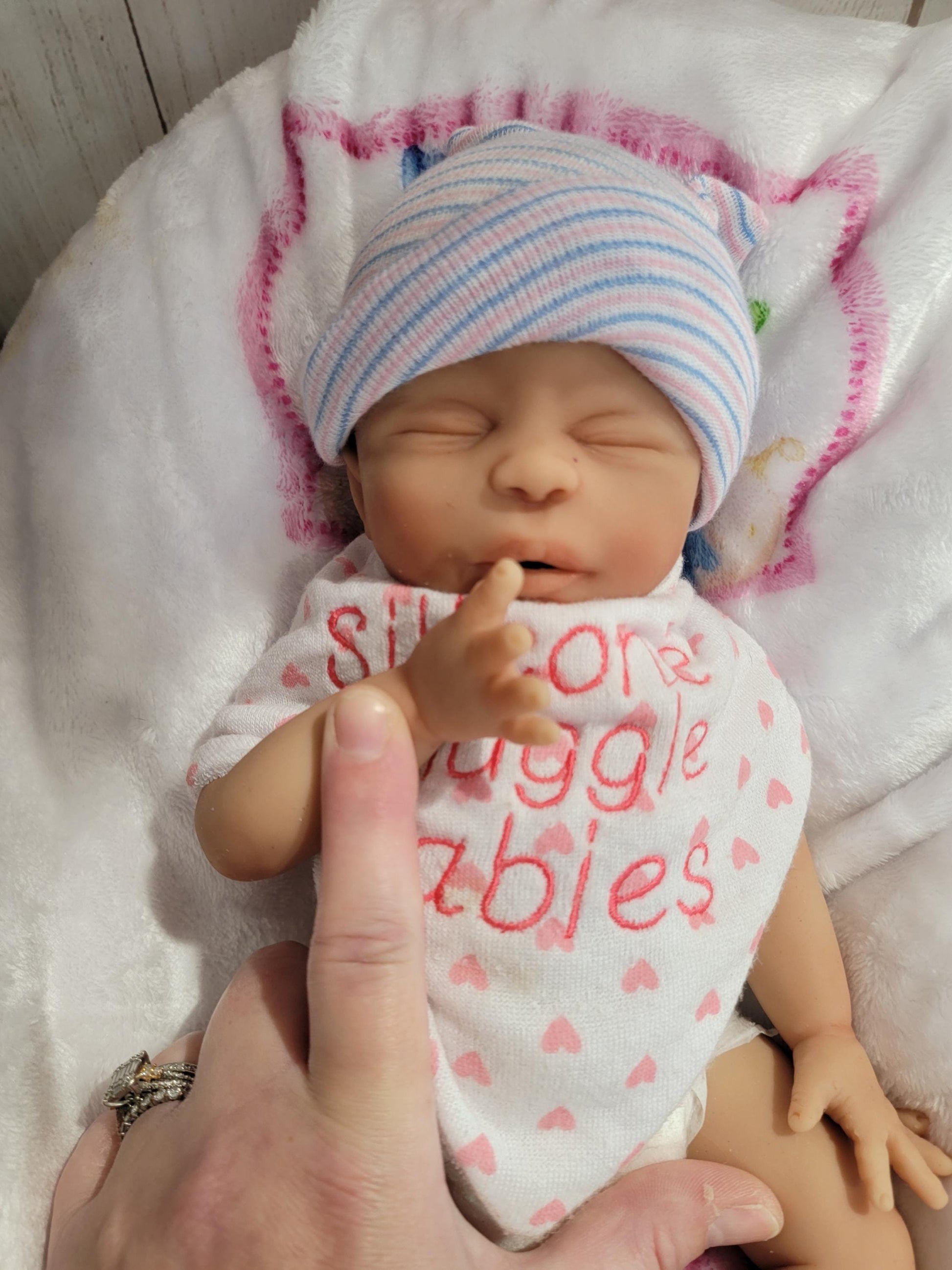 Handmade 14" Silicone Baby Doll "Sabrina" or "Sebastian" Enhanced Realism Edition