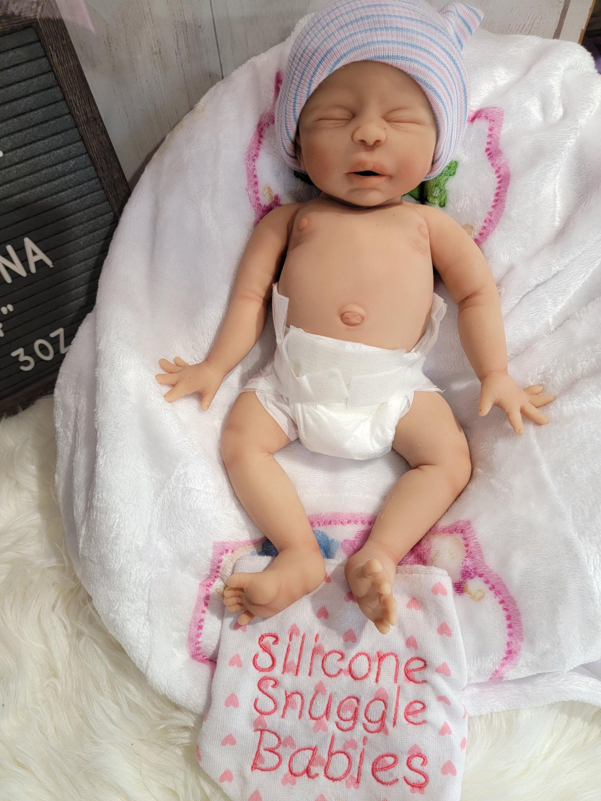 Silicone Baby Doll 14 inch Boy or Girl "Sabrina" or "Sebastian"