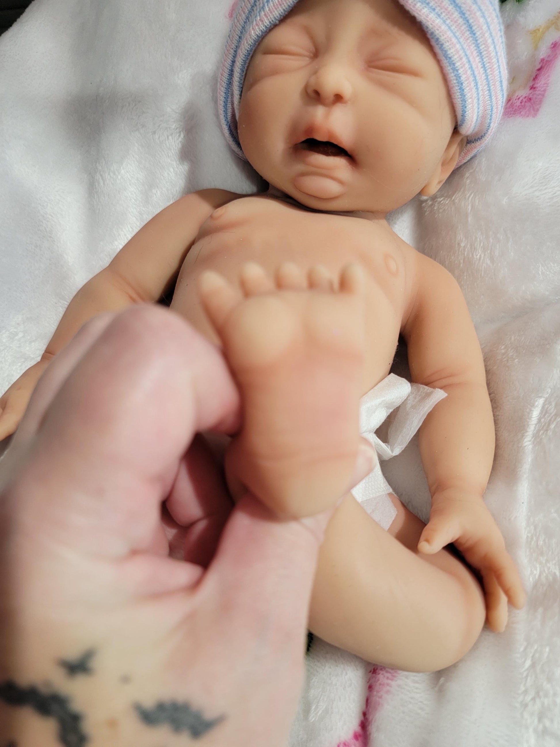 Silicone baby Doll 14 inch Boy or Girl "Lincoln" or "Liberty"