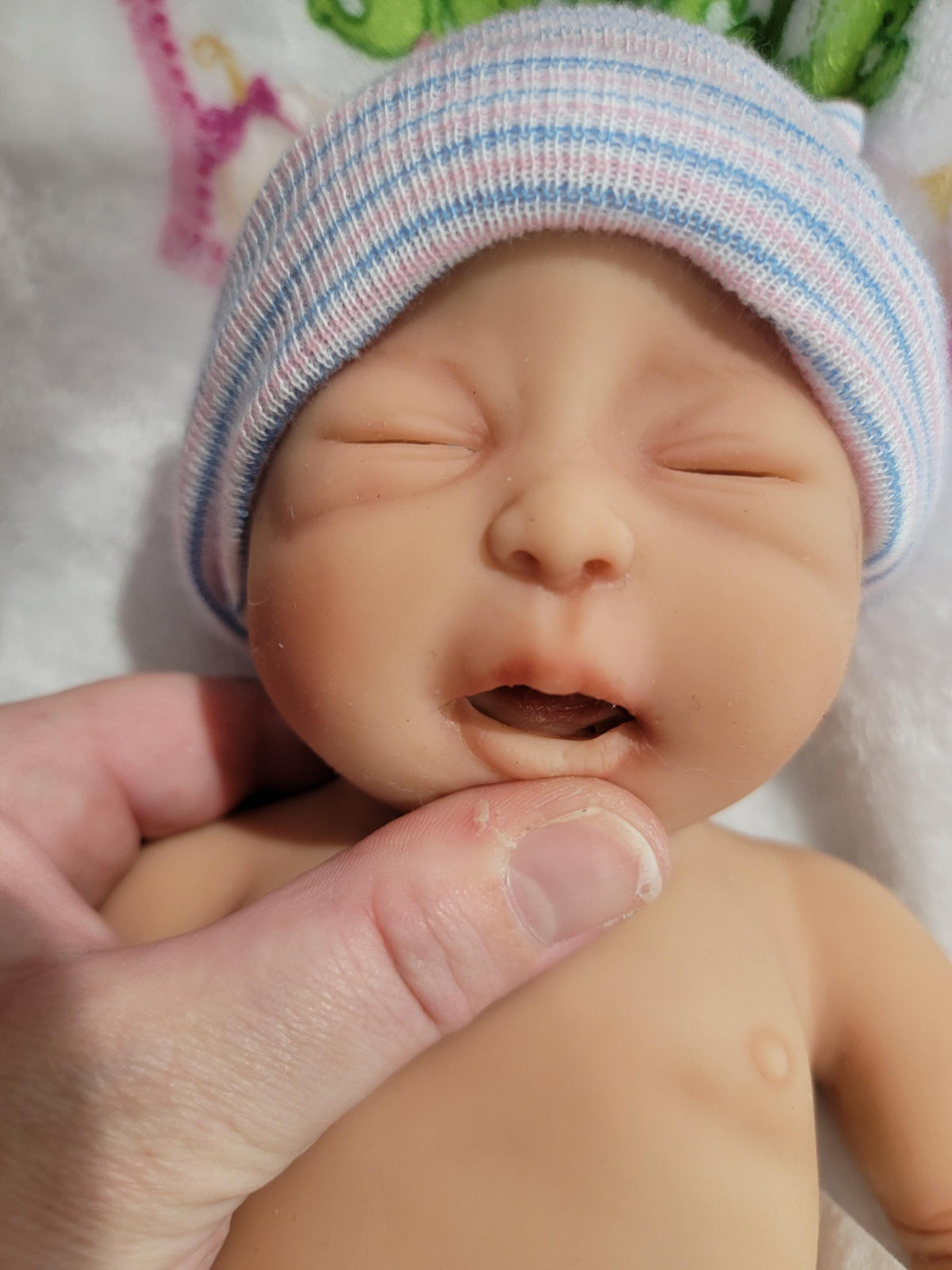 Authentic 14" Silicone Baby Doll "Liberty" or "Lincoln" Enhanced Realism Edition Handmade by Artist