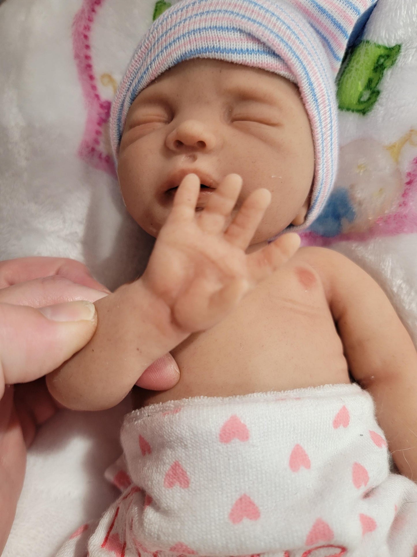 Handmade 12" Silicone Baby Doll "Charlotte" or "Carter" Enhanced Realism Edition