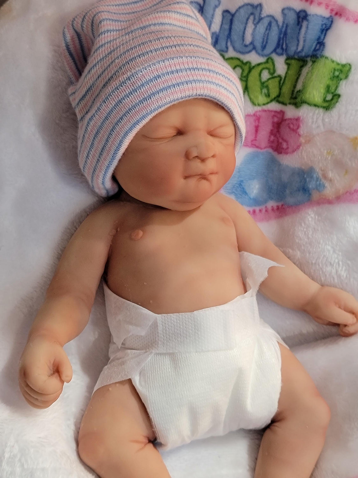Authentic 10" Silicone Baby Doll "Laila or "Liam" Enhanced Realism Edition Handmade by Artist