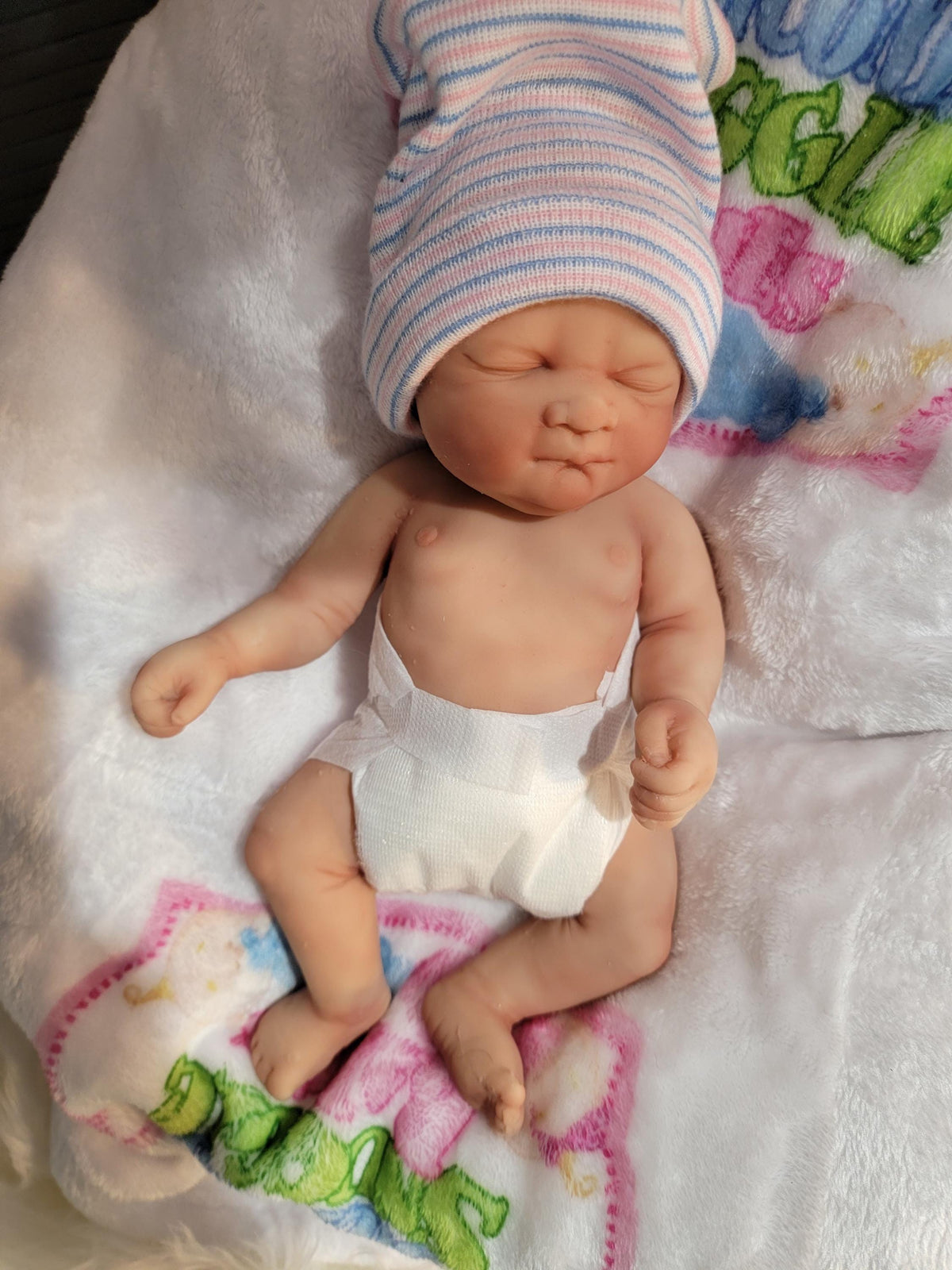 Authentic 10" Silicone Baby Doll "Laila or "Liam" Enhanced Realism Edition Handmade by Artist