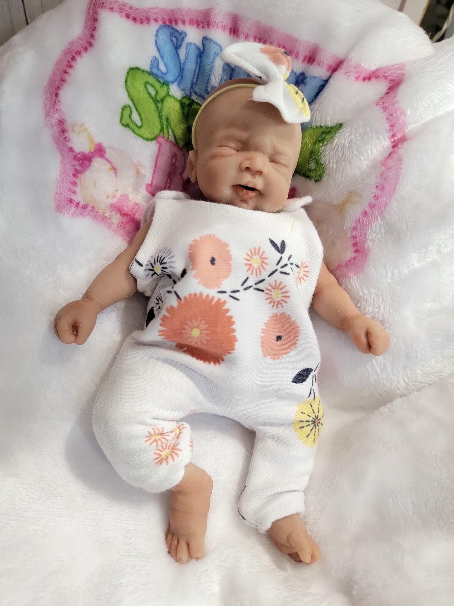 Handmade 8" Silicone Baby Doll - Skyler with Enhanced Realism Edition