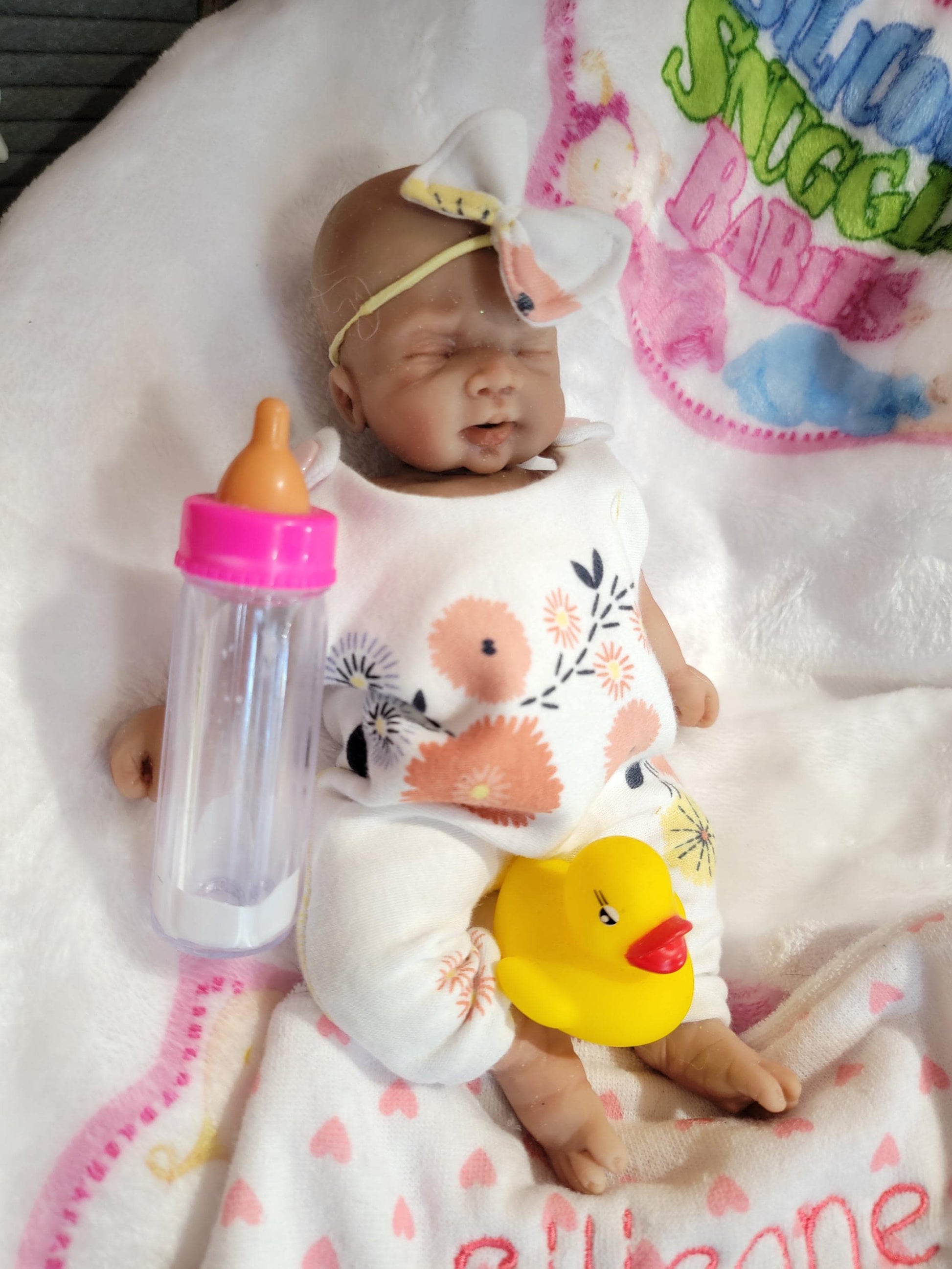 Handmade 8" Silicone Baby Doll - Skyler with Enhanced Realism Edition