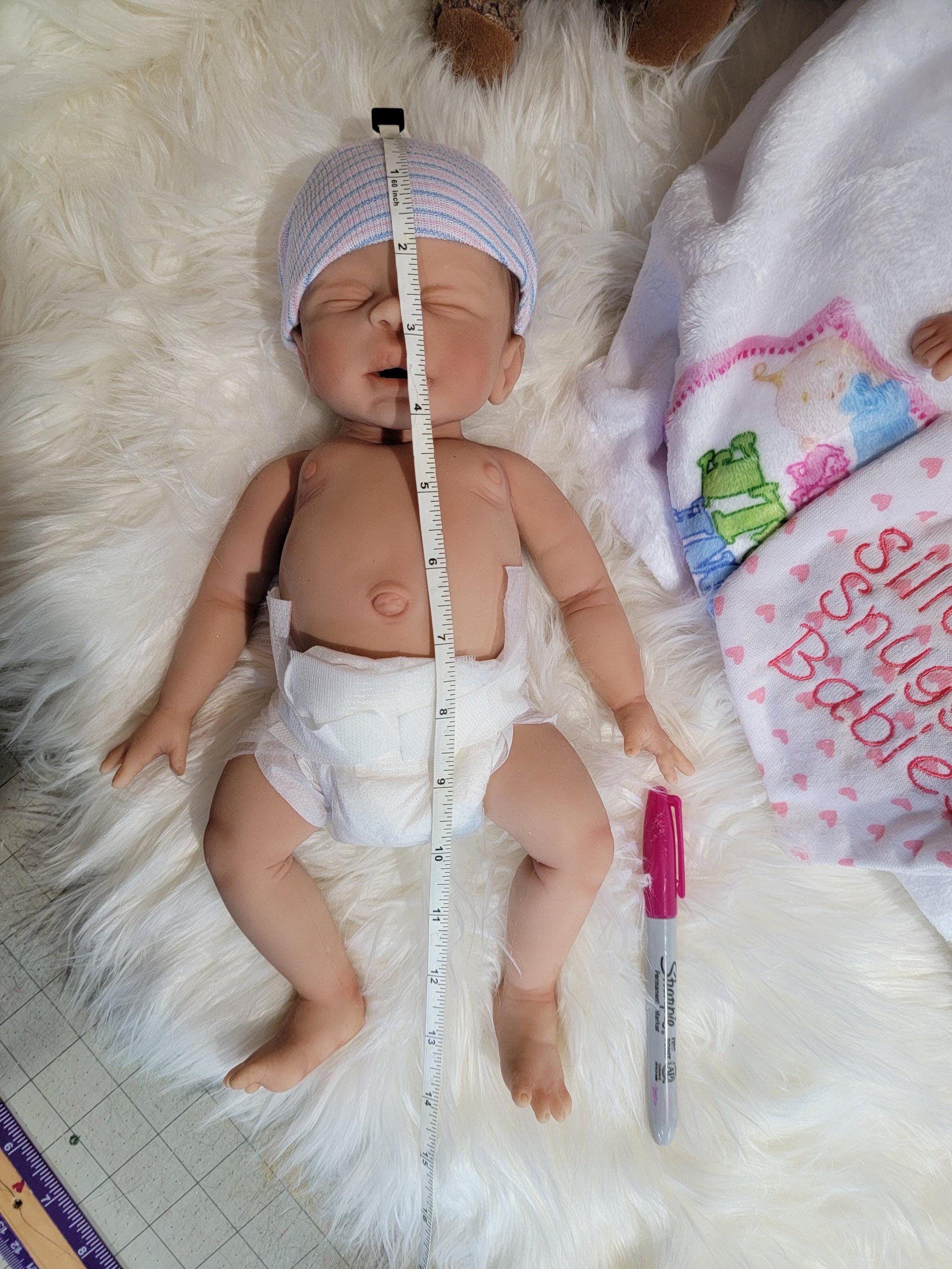 Handmade 14" Silicone Baby Doll "Sabrina" or "Sebastian" Enhanced Realism Edition