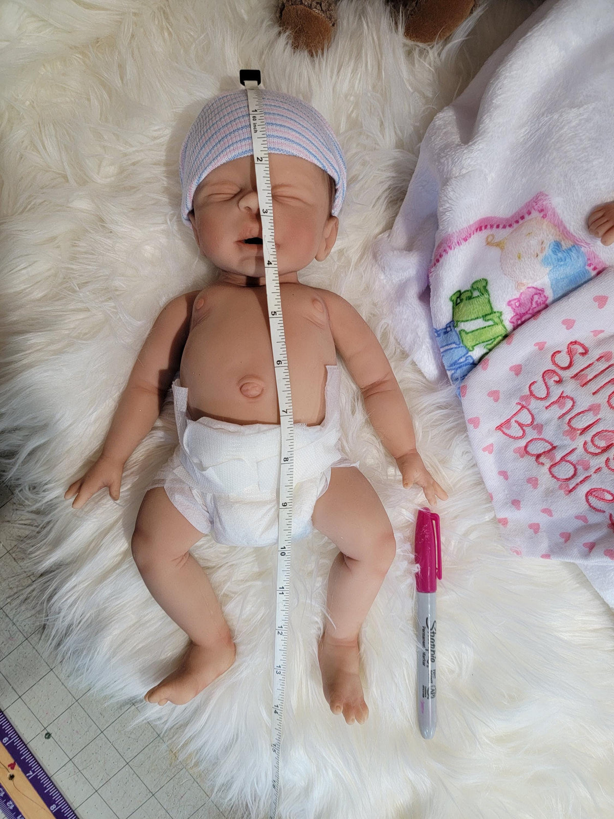 Authentic 14" Silicone Baby Doll "Sabrina" or "Sebastian" Enhanced Realism Edition Handmade by Artist