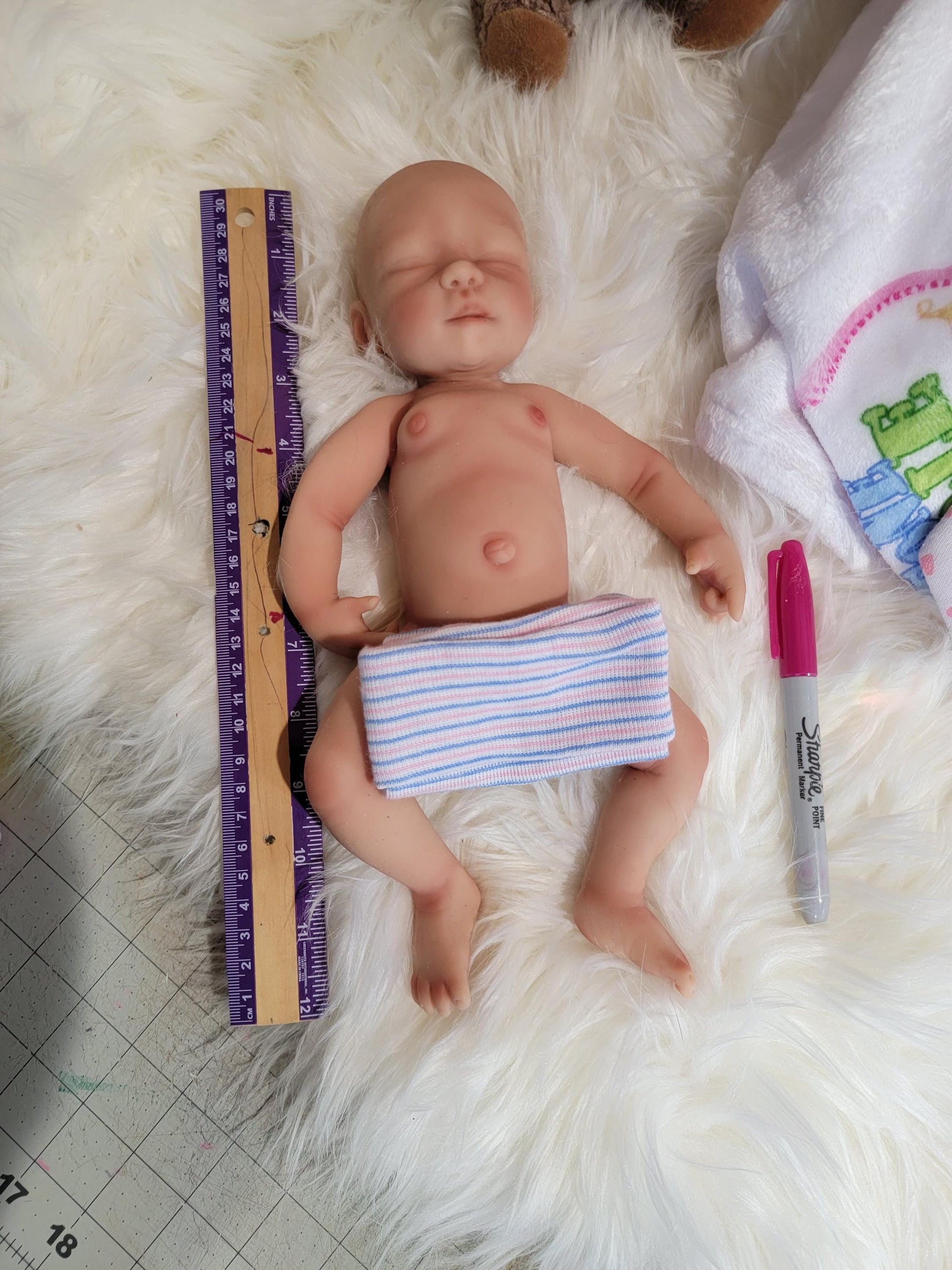 Silicone Baby Doll 12 inch Boy or Girl "Quinn"