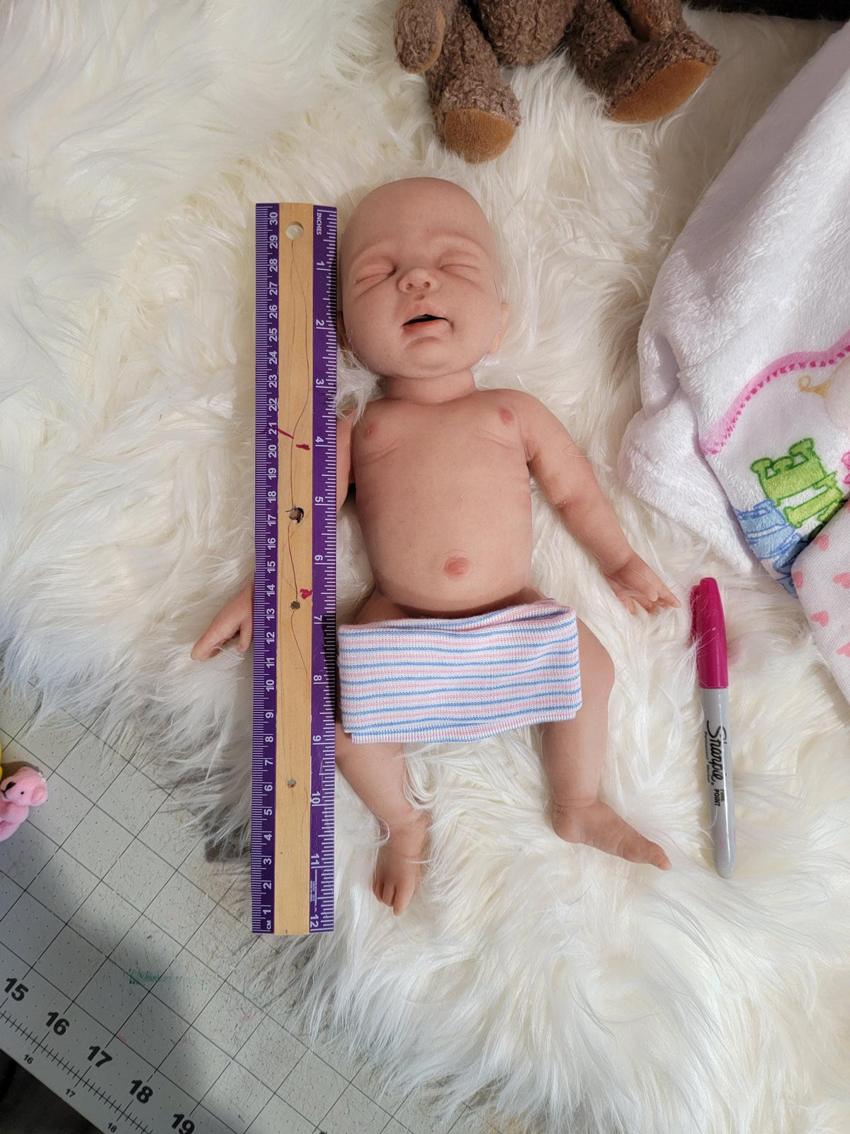 Authentic 12" Silicone Baby Doll "Charlotte" or "Carter" Enhanced Realism Edition Handmade by Artist