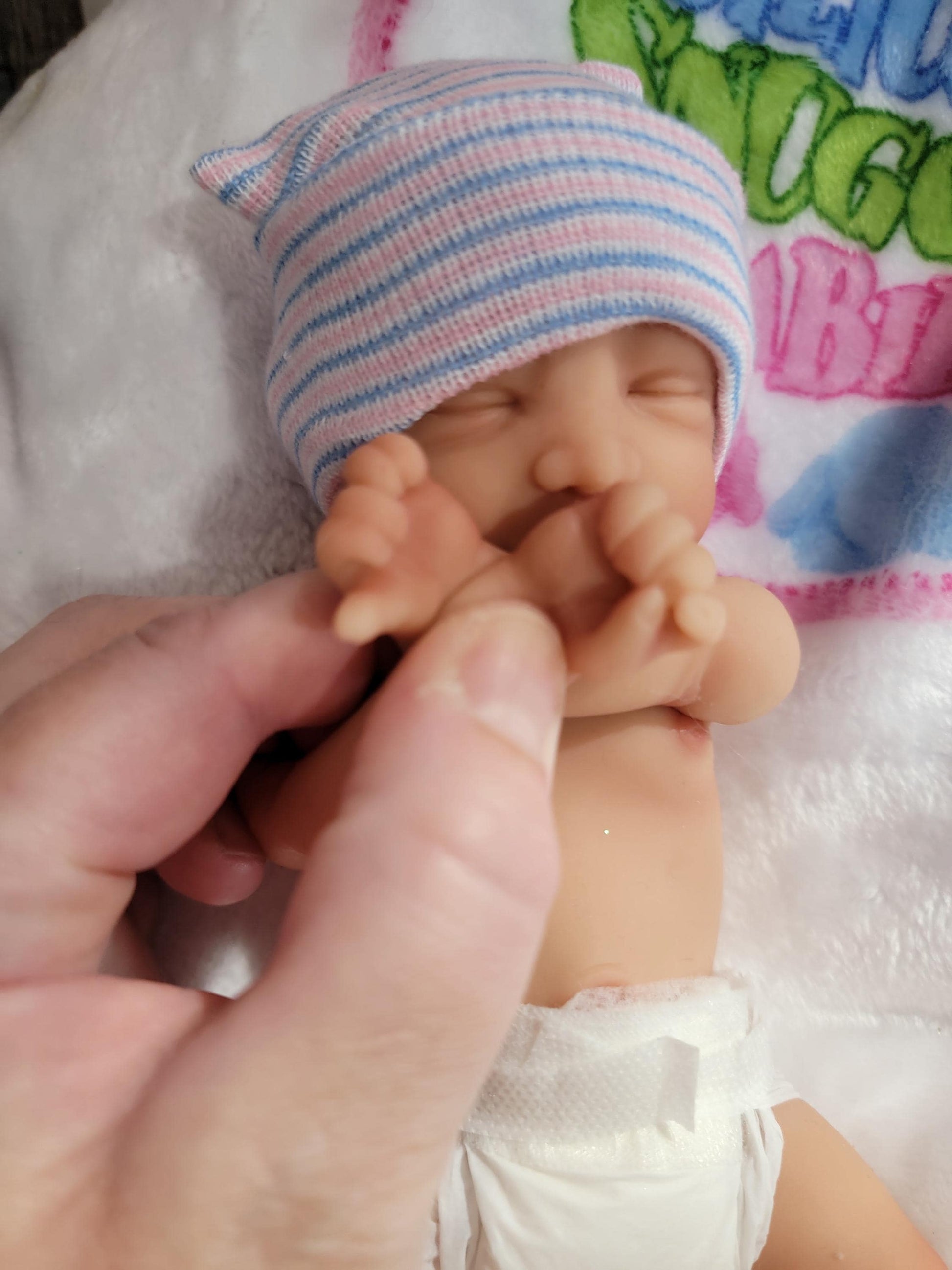 Handmade 9.5" Silicone Baby Doll Harper Enhanced Realism Edition