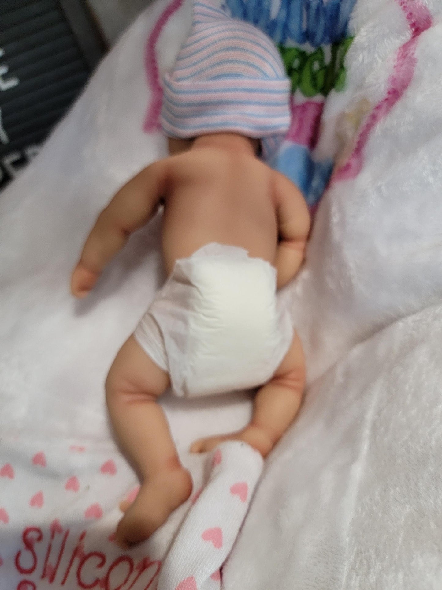 Handmade 9.5" Silicone Baby Doll Harper Enhanced Realism Edition