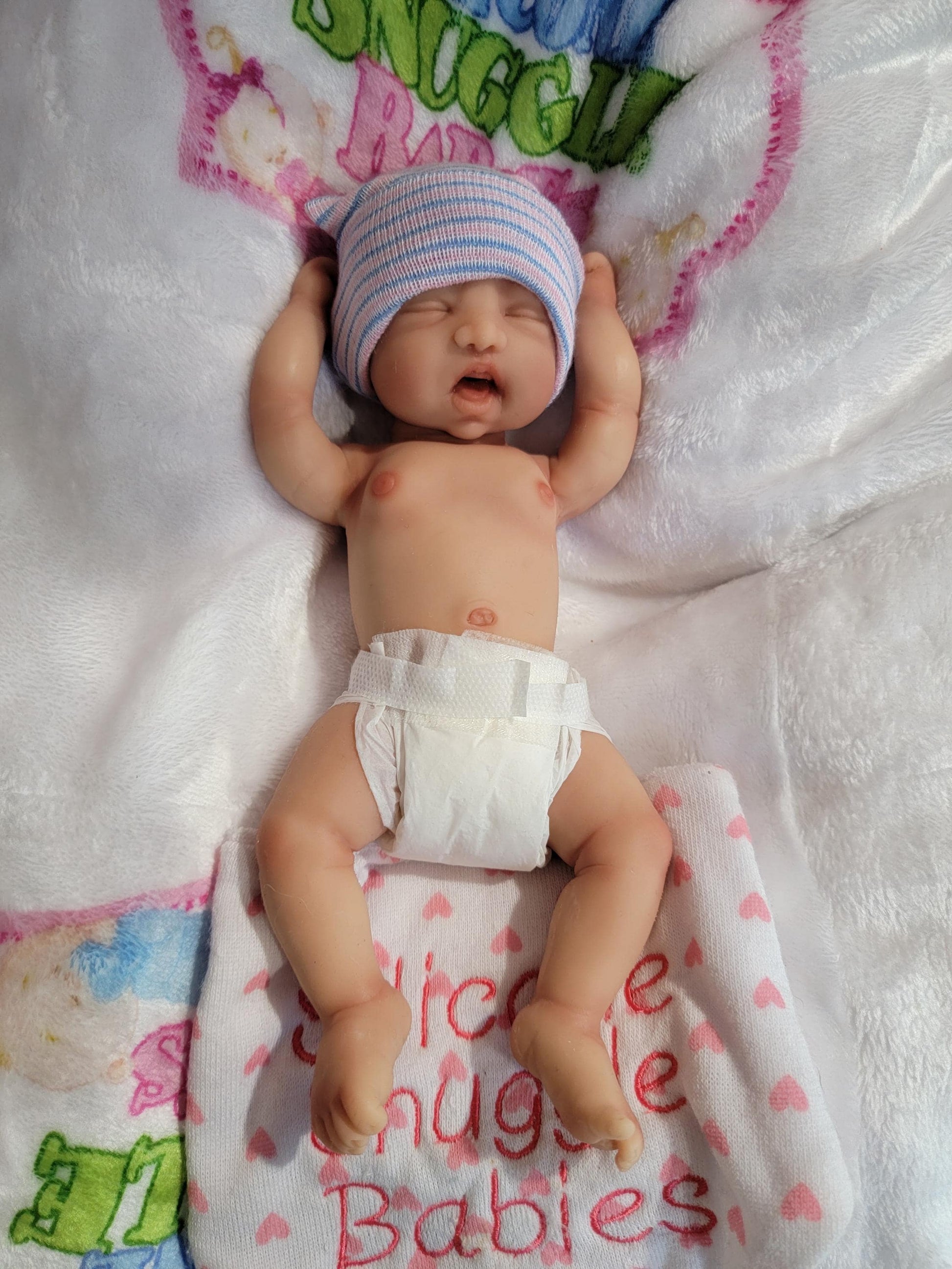 Handmade 9.5" Silicone Baby Doll Harper Enhanced Realism Edition