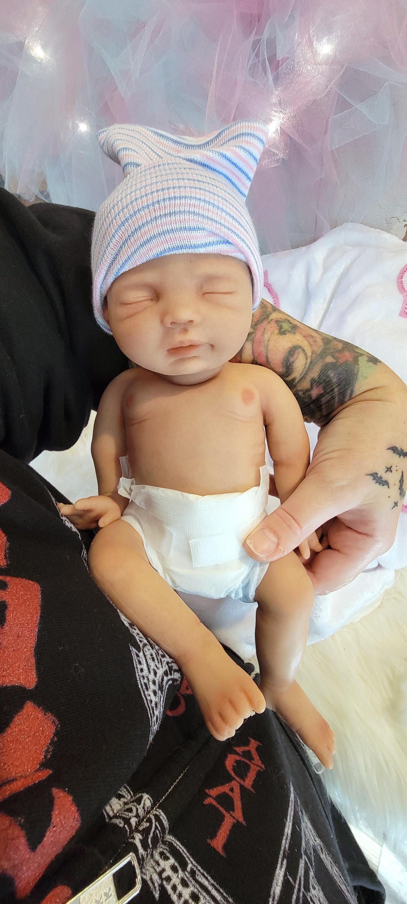 Handmade 12" Silicone Baby Doll "Charlotte" or "Carter" Enhanced Realism Edition