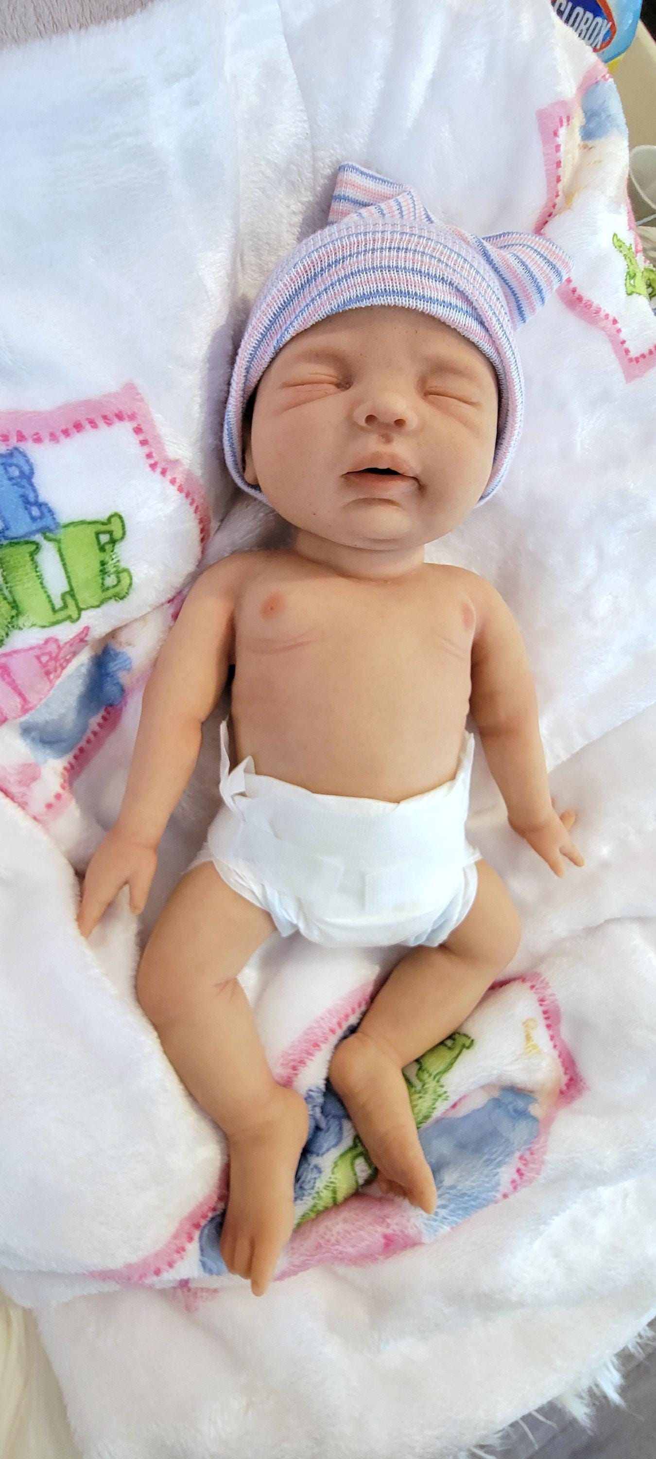Silicone Baby Doll 12" Boy or Girl "Charlotte" or "Carter"