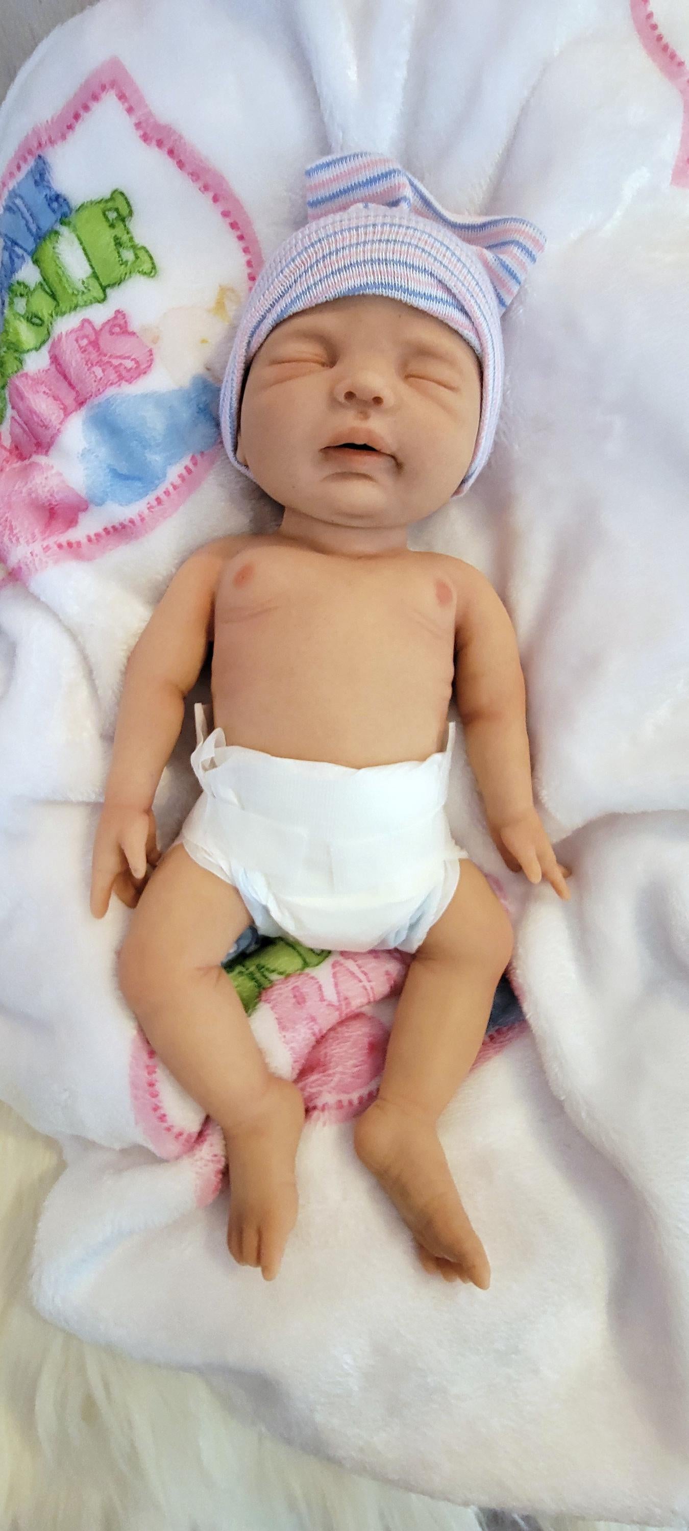 Silicone Baby Doll 12" Boy or Girl "Charlotte" or "Carter"