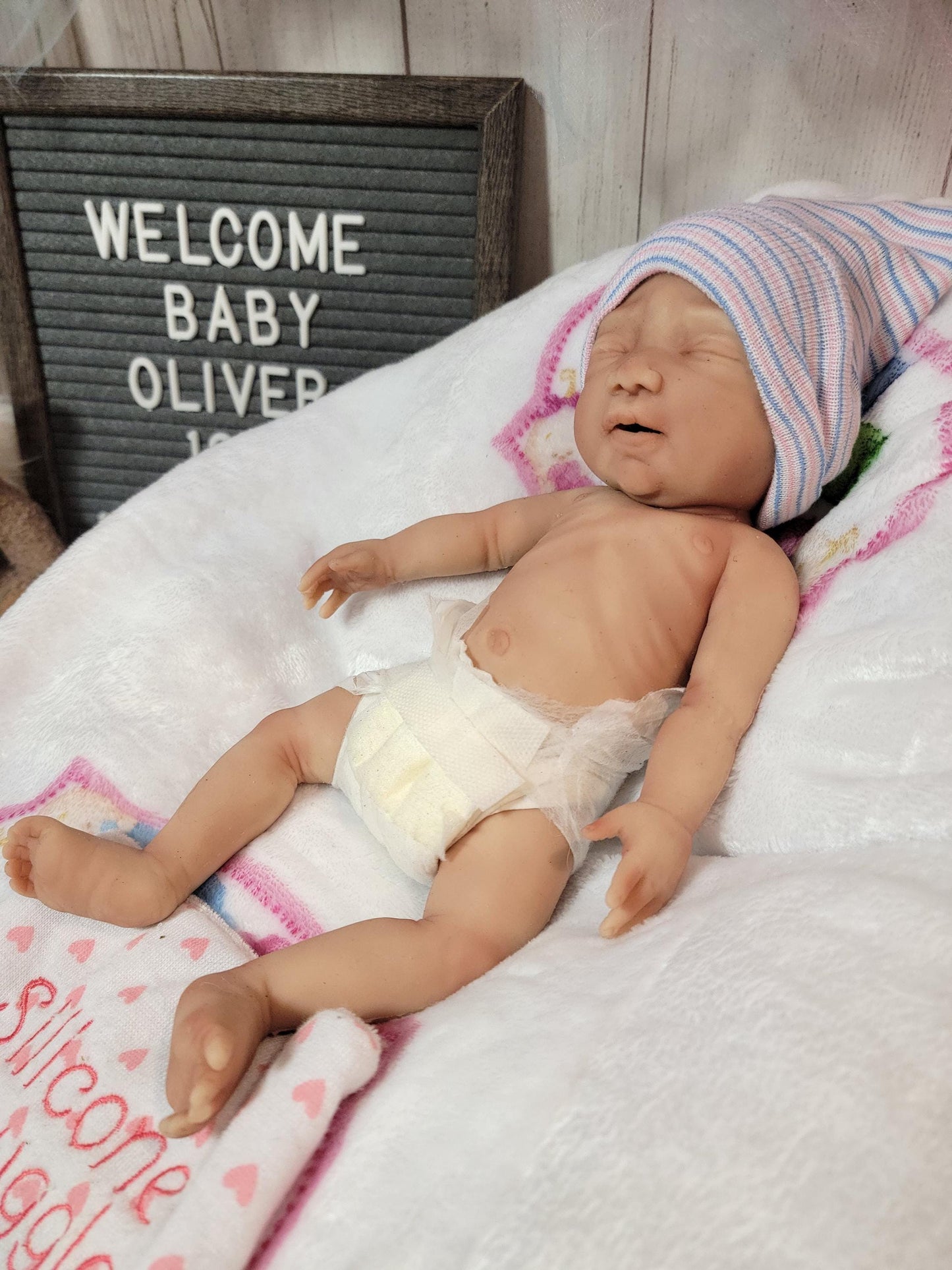 Silicone Baby Boy Doll 12 inch "Oliver"