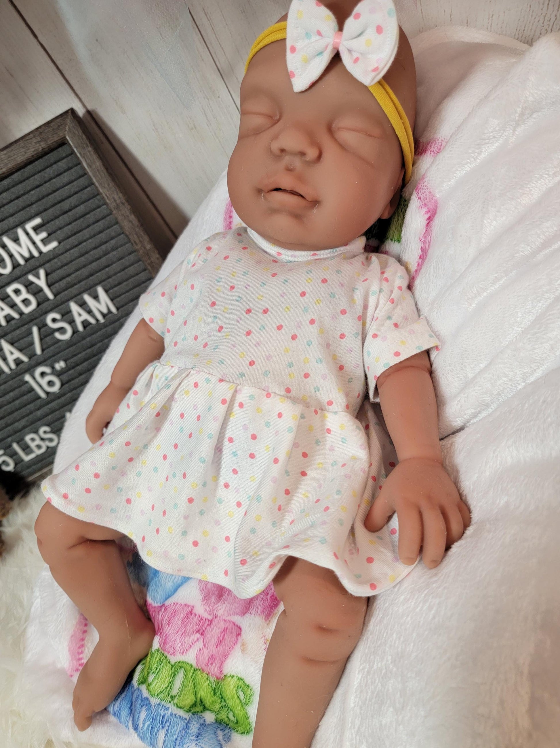 Handmade 16" Silicone Baby Doll "Sasha" Enhanced Realism Edition