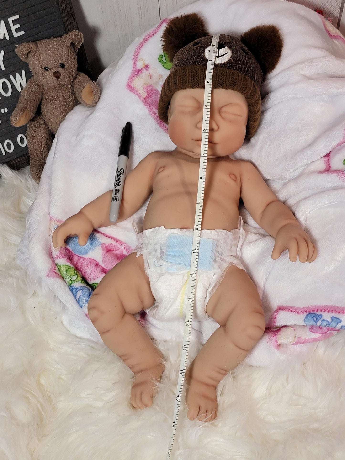 Silicone Baby Doll 18 inch Girl or Boy "Willow" or "William"