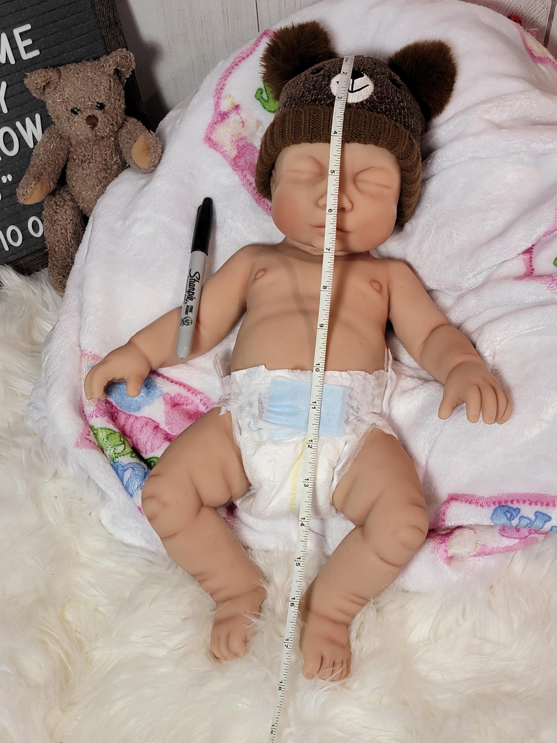 Silicone Baby Doll 18 inch Girl or Boy "Willow" or "William"