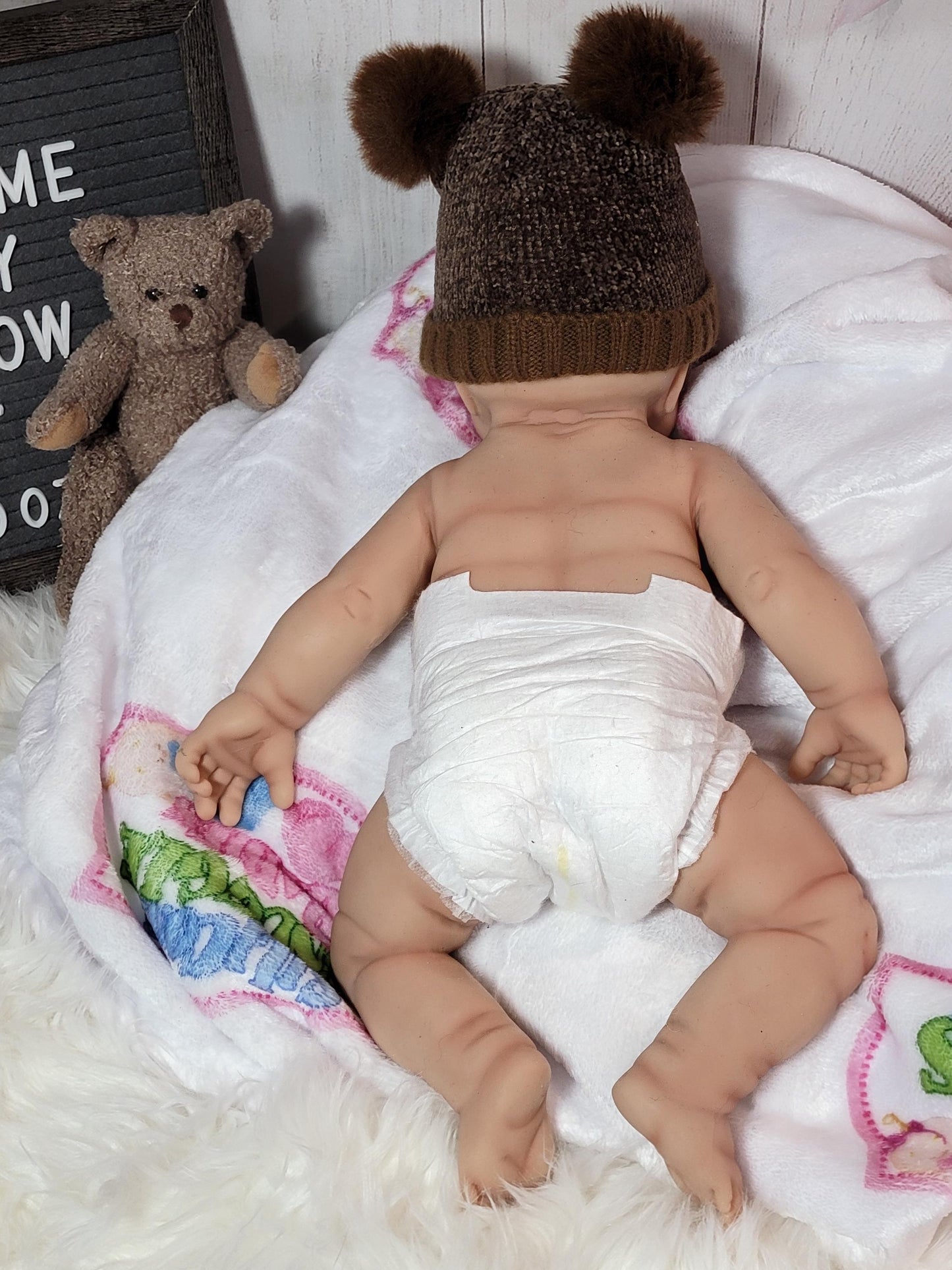 Silicone Baby Doll 18 inch Girl or Boy "Willow" or "William"