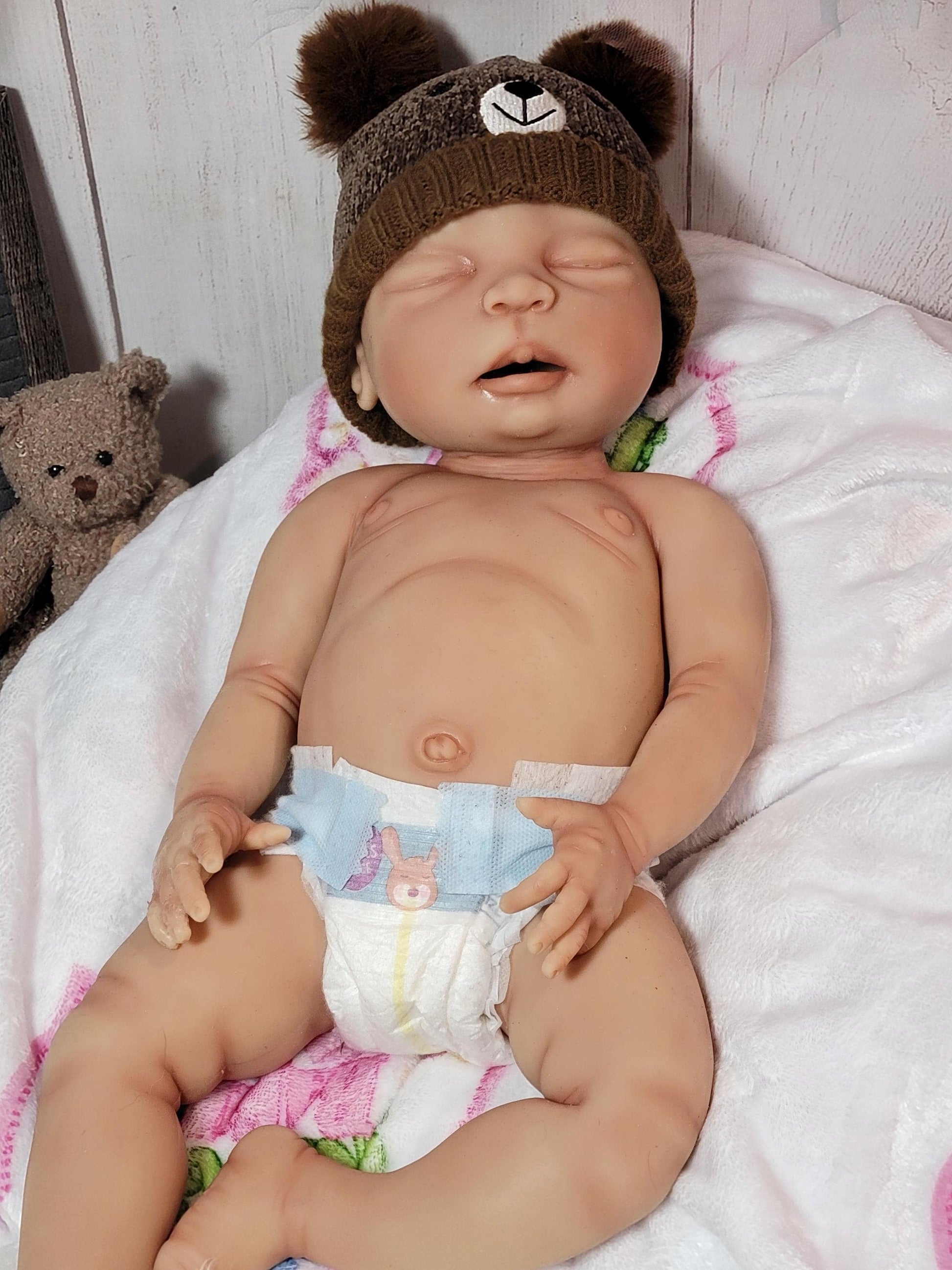 Silicone Baby Doll Girl or Boy 22 inch "Riley"