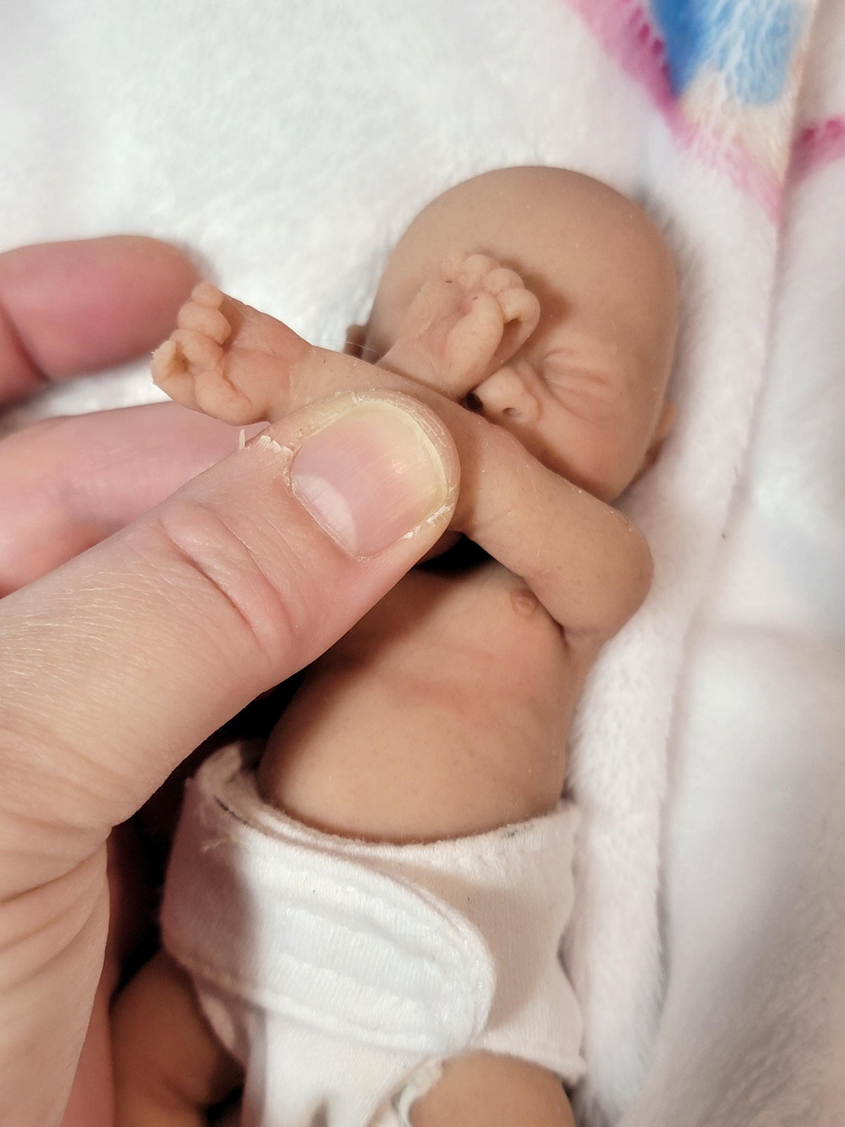 Authentic 6" Silicone Baby Girl Doll Blake Enhanced Realism Edition Handmade by Artist