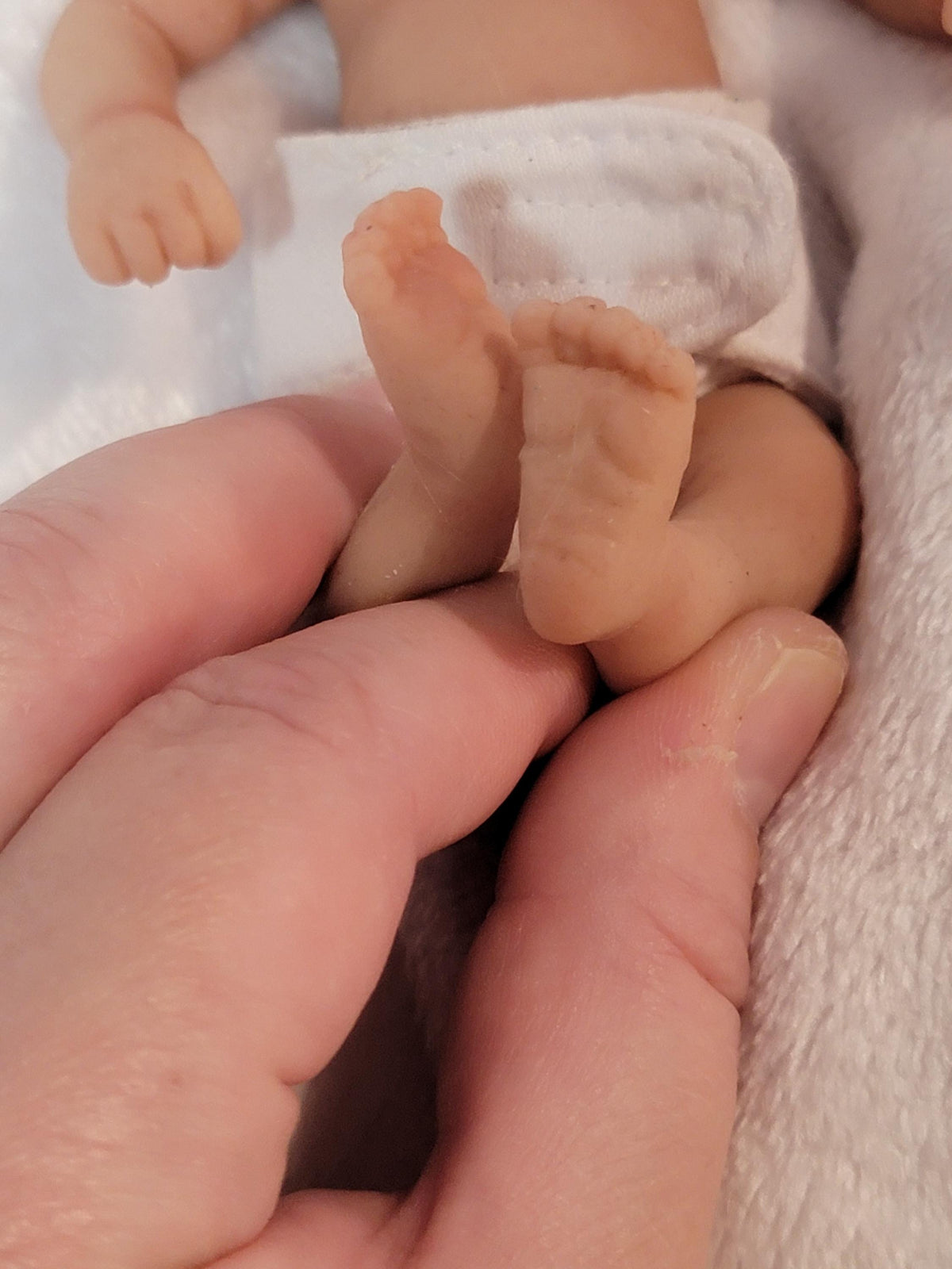 Authentic 6" Silicone Baby Girl Doll Blake Enhanced Realism Edition Handmade by Artist