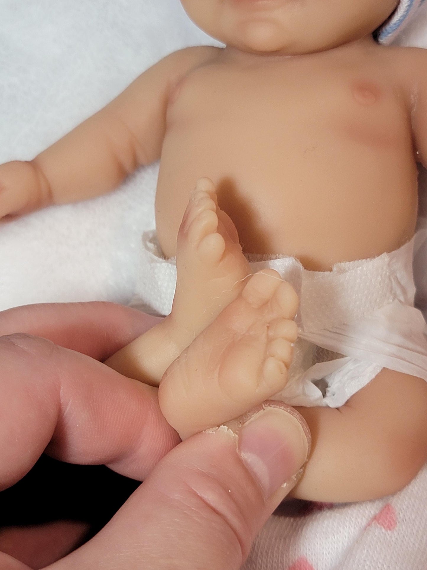 Authentic 7" Silicone Baby Doll - Madison or Matthew Enhanced Realism Edition Handmade by Artist