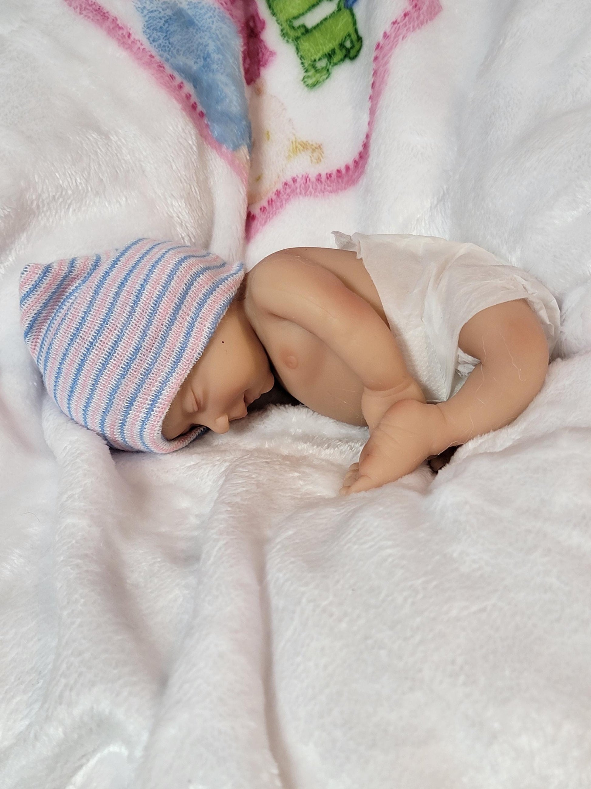 Handmade 7" Silicone Baby Doll - Madison or Matthew Enhanced Realism Edition