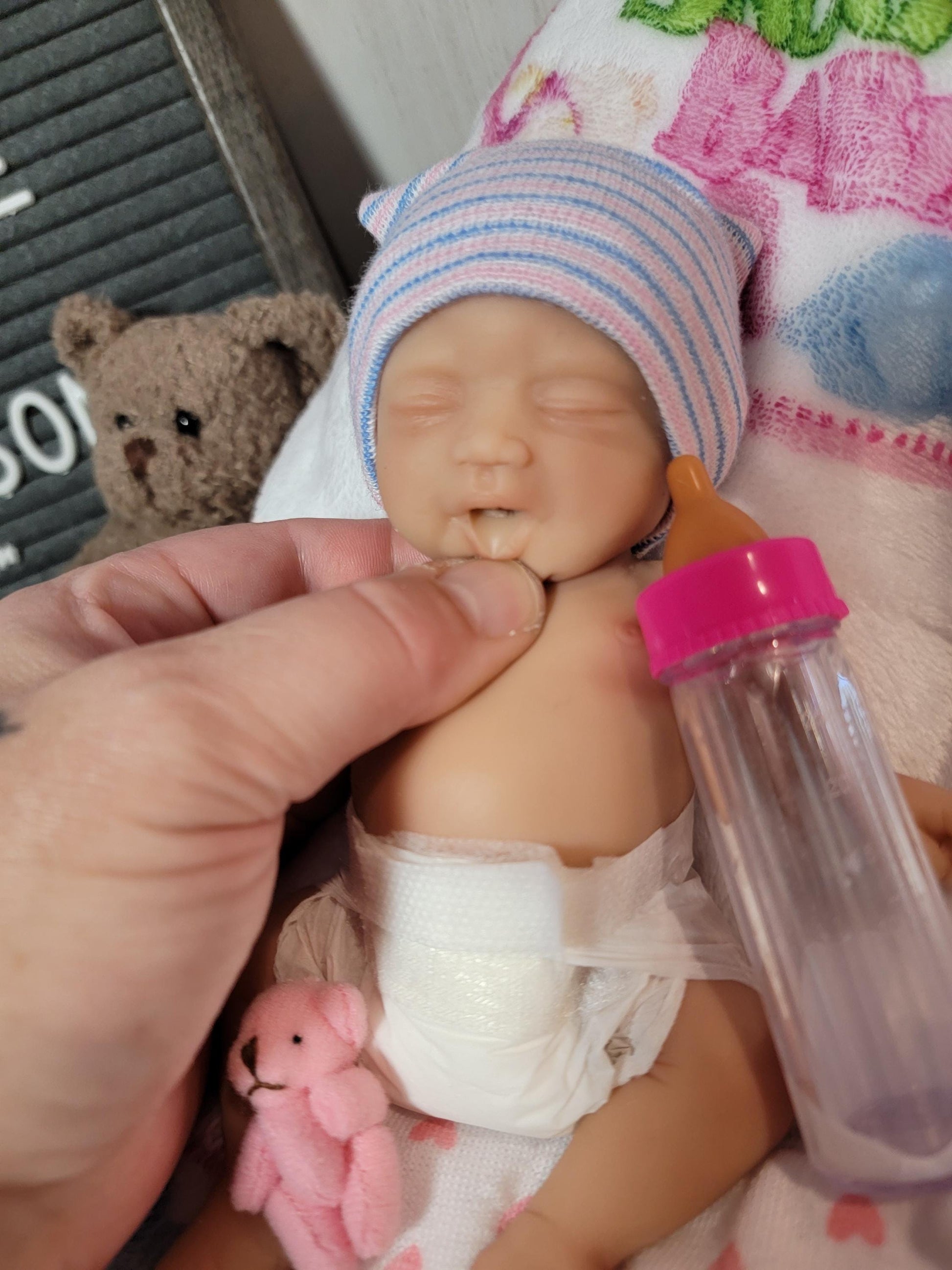 Silicone Baby Doll 7 inch Boy or Girl "Madison" or "Matthew"