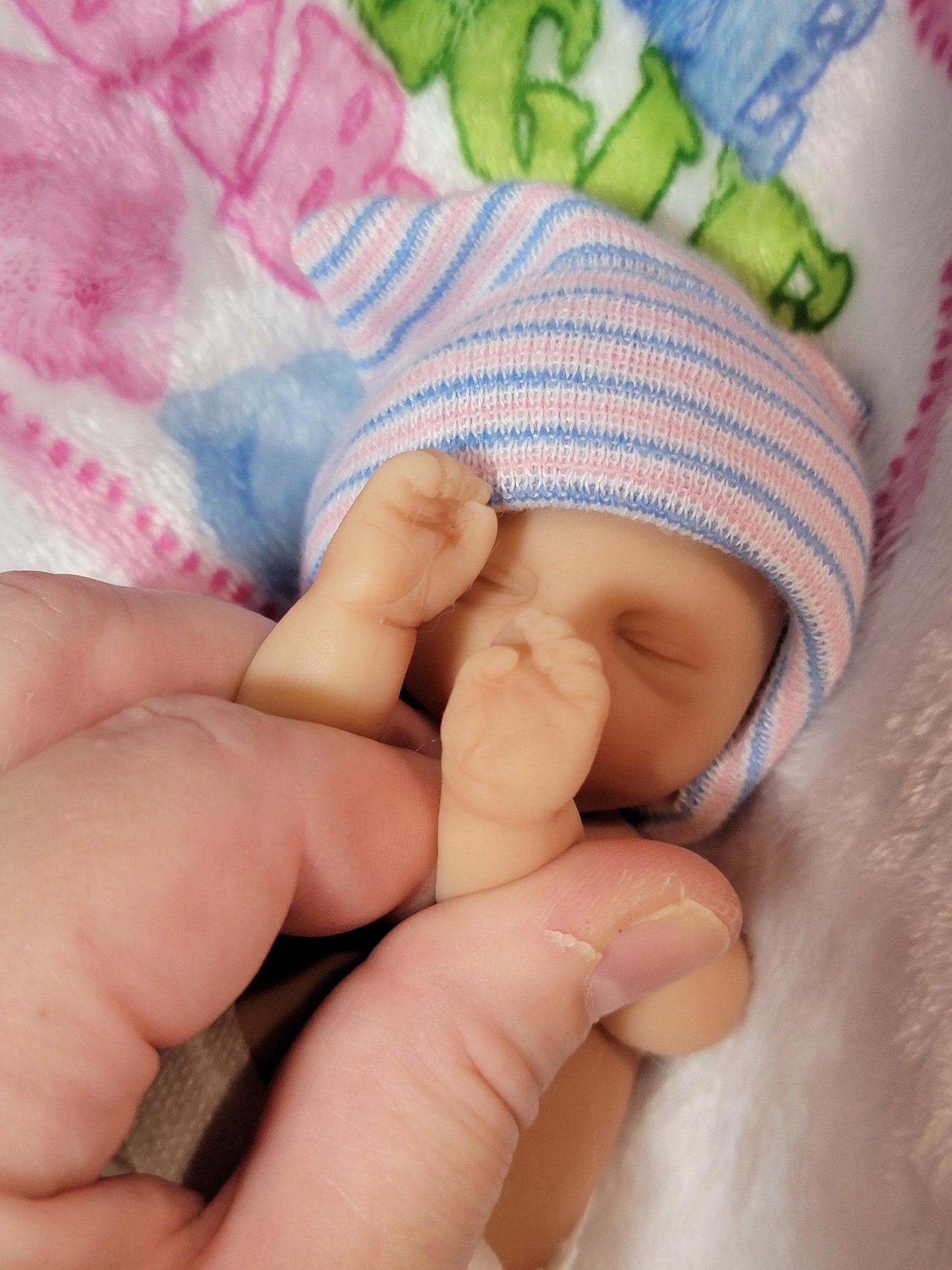 Silicone Baby Girl Doll 6 inches "Tobi"