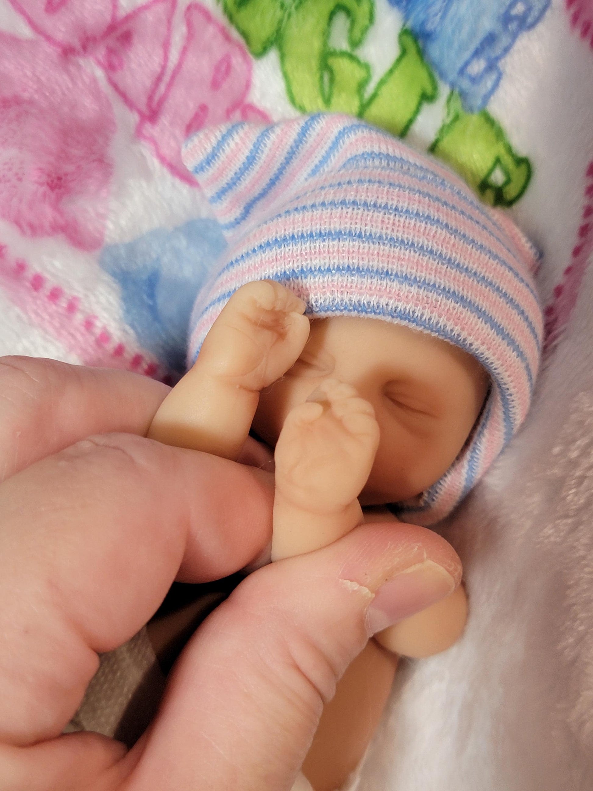 Silicone Baby Girl Doll 6 inches "Tobi"