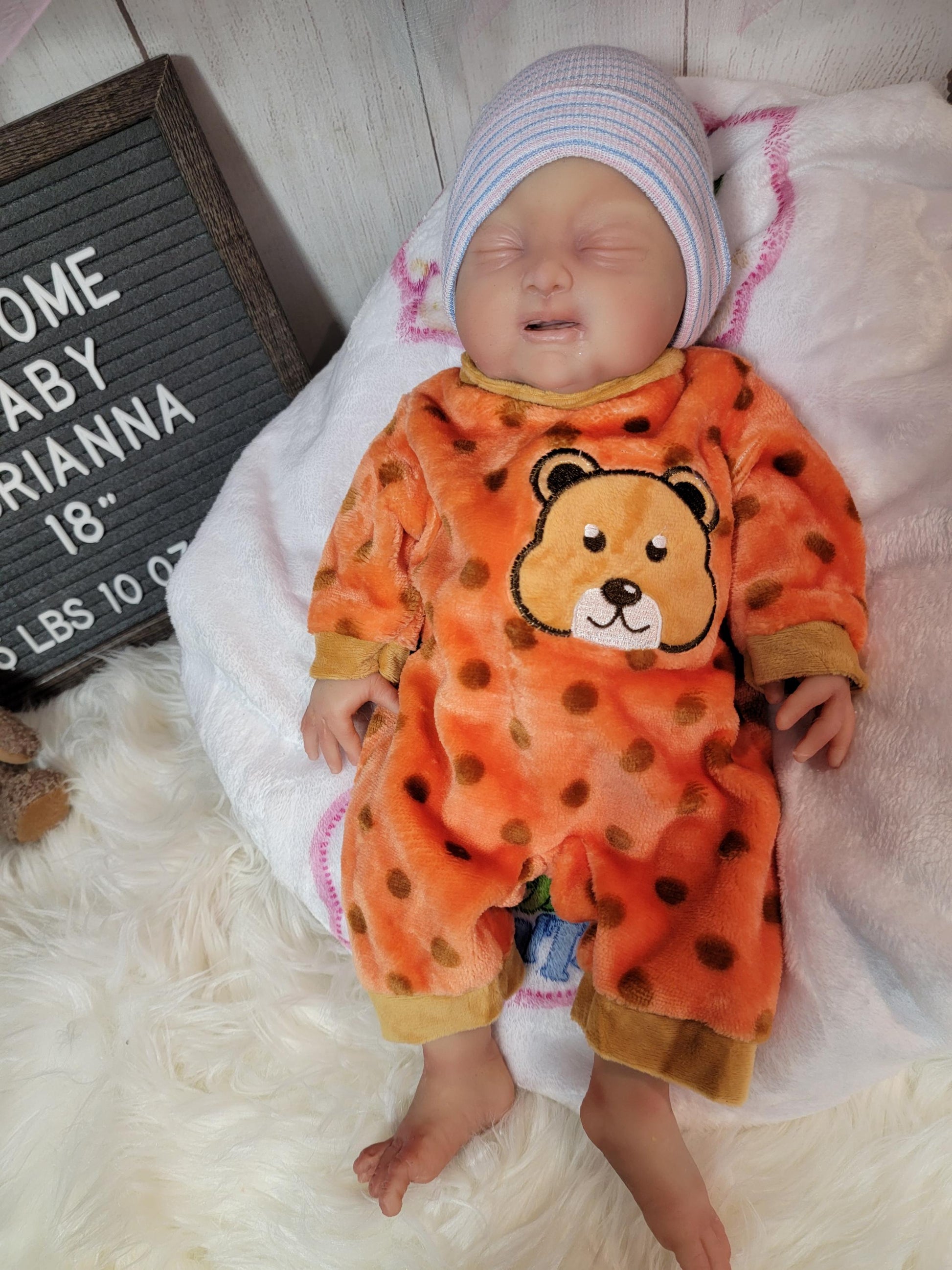 New Baby Available-Handmade 18" Silicone Baby Doll "Brianna" or "Brian" Enhanced Realism Edition