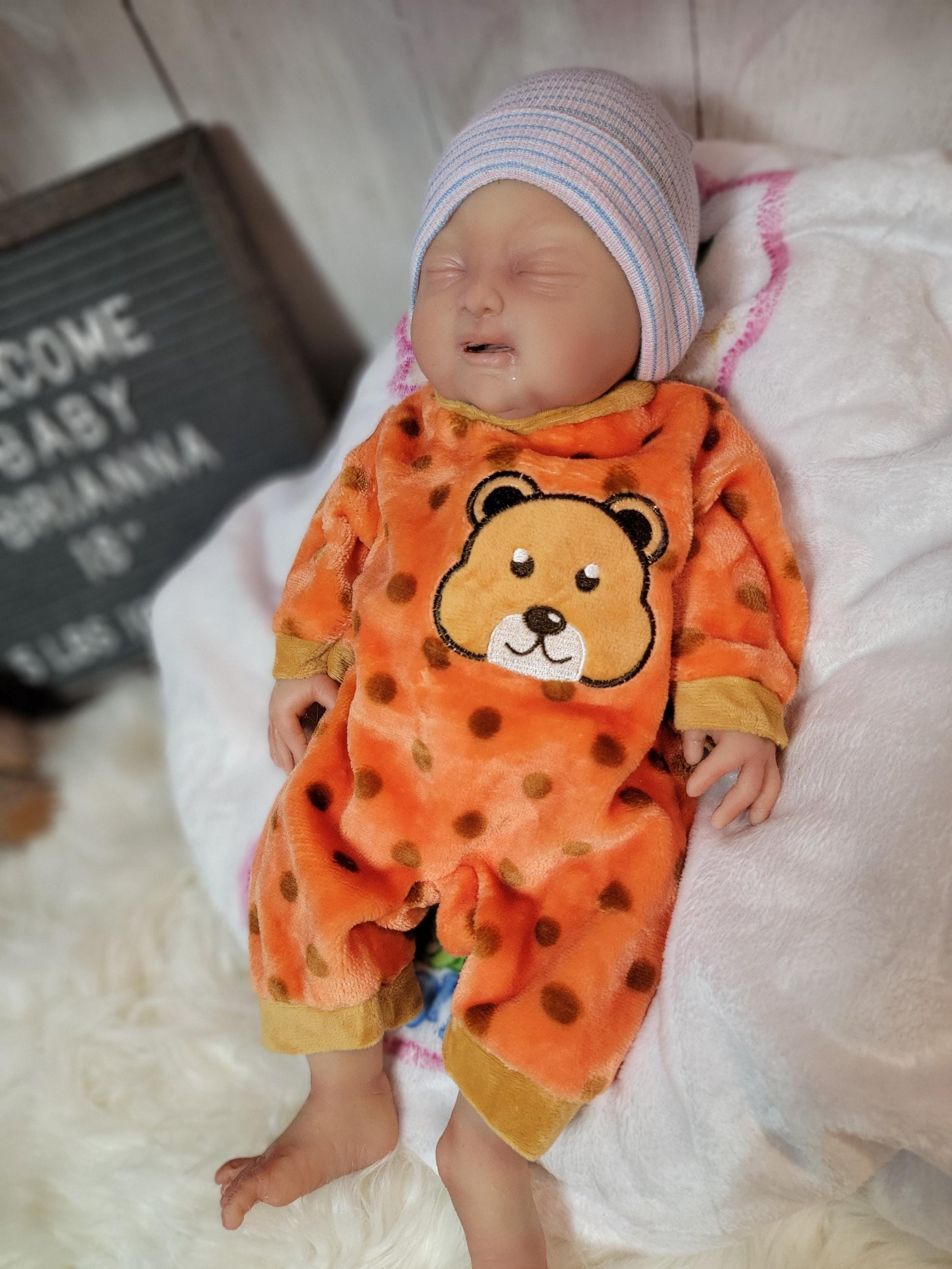 New Baby Available-Handmade 18" Silicone Baby Doll "Brianna" or "Brian" Enhanced Realism Edition