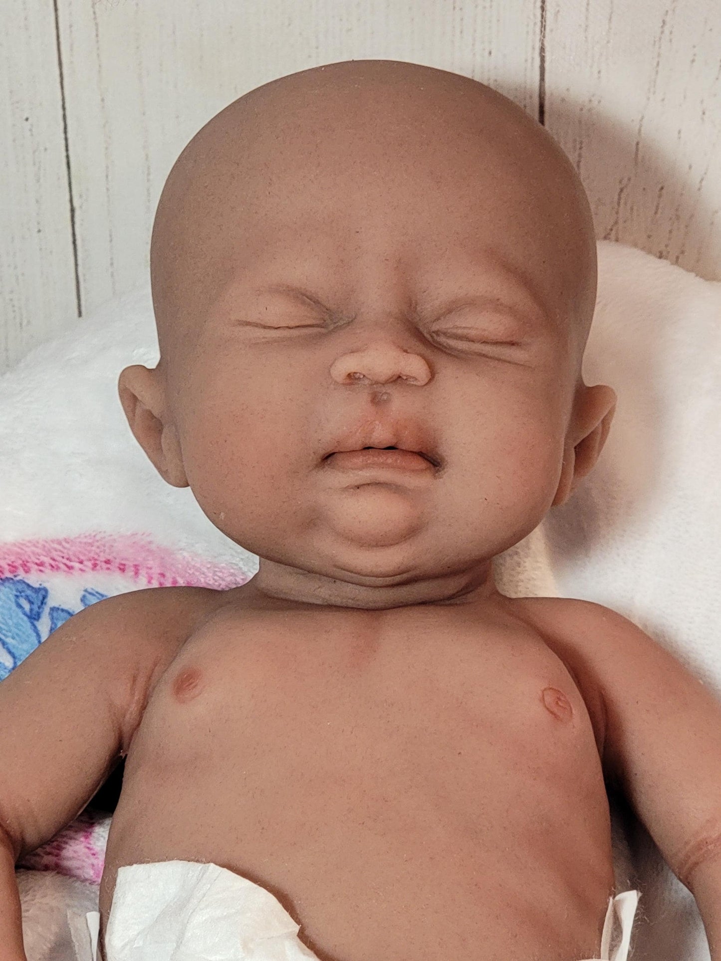 Authentic 16" Silicone Baby Doll - Abigail or Abraham Enhanced Realism Edition Handmade by Artist