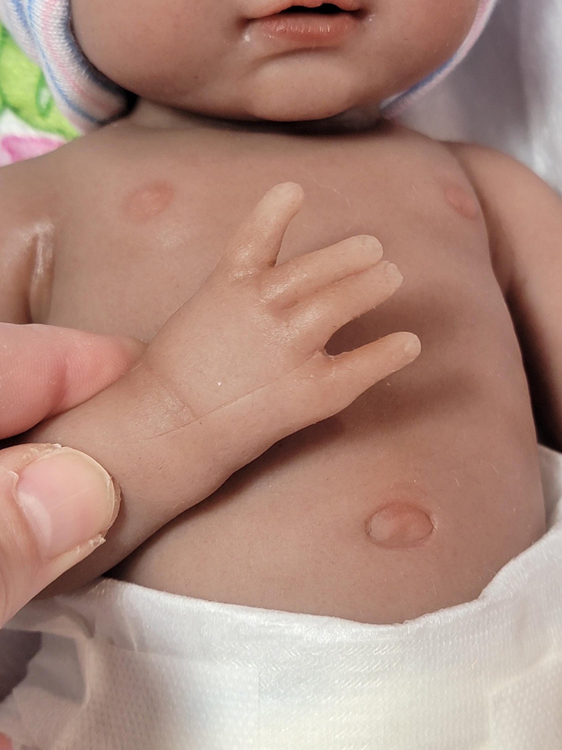 Handmade 14" Silicone Baby Doll "Tabitha" or "Tony" Enhanced Realism Edition