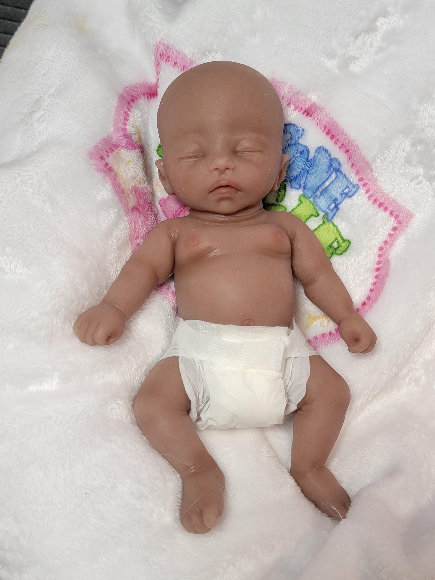 Handmade 8" Silicone Baby Doll - Izzy Enhanced Realism Edition