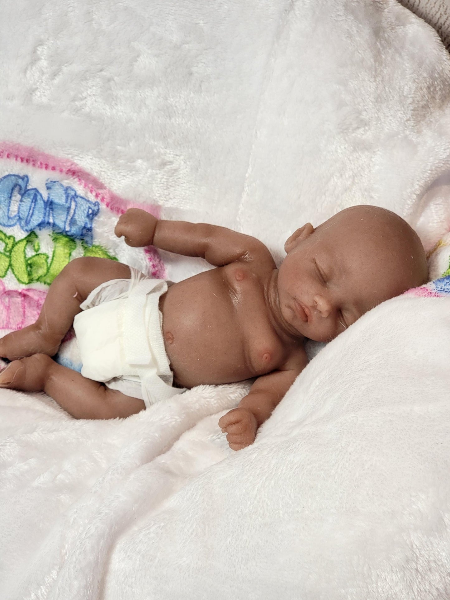 Handmade 8" Silicone Baby Doll - Izzy Enhanced Realism Edition