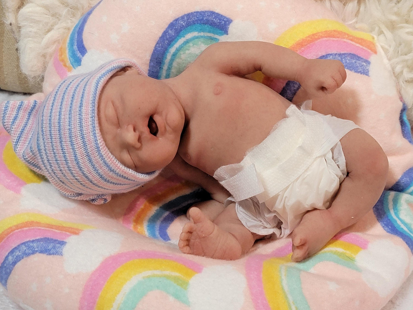 Handmade 8" Silicone Baby Doll Jackson or Jada Enhanced Realism Edition