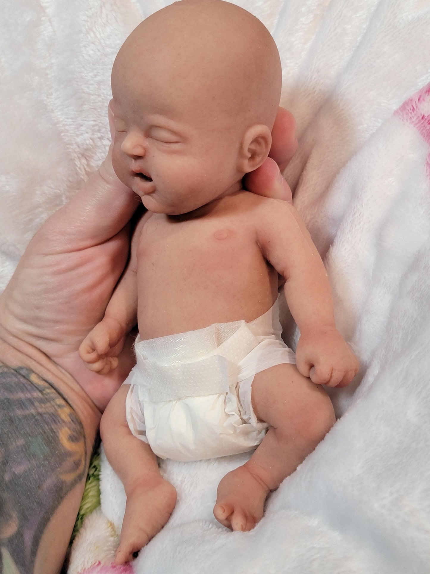 Handmade 8" Silicone Baby Doll Jackson or Jada Enhanced Realism Edition
