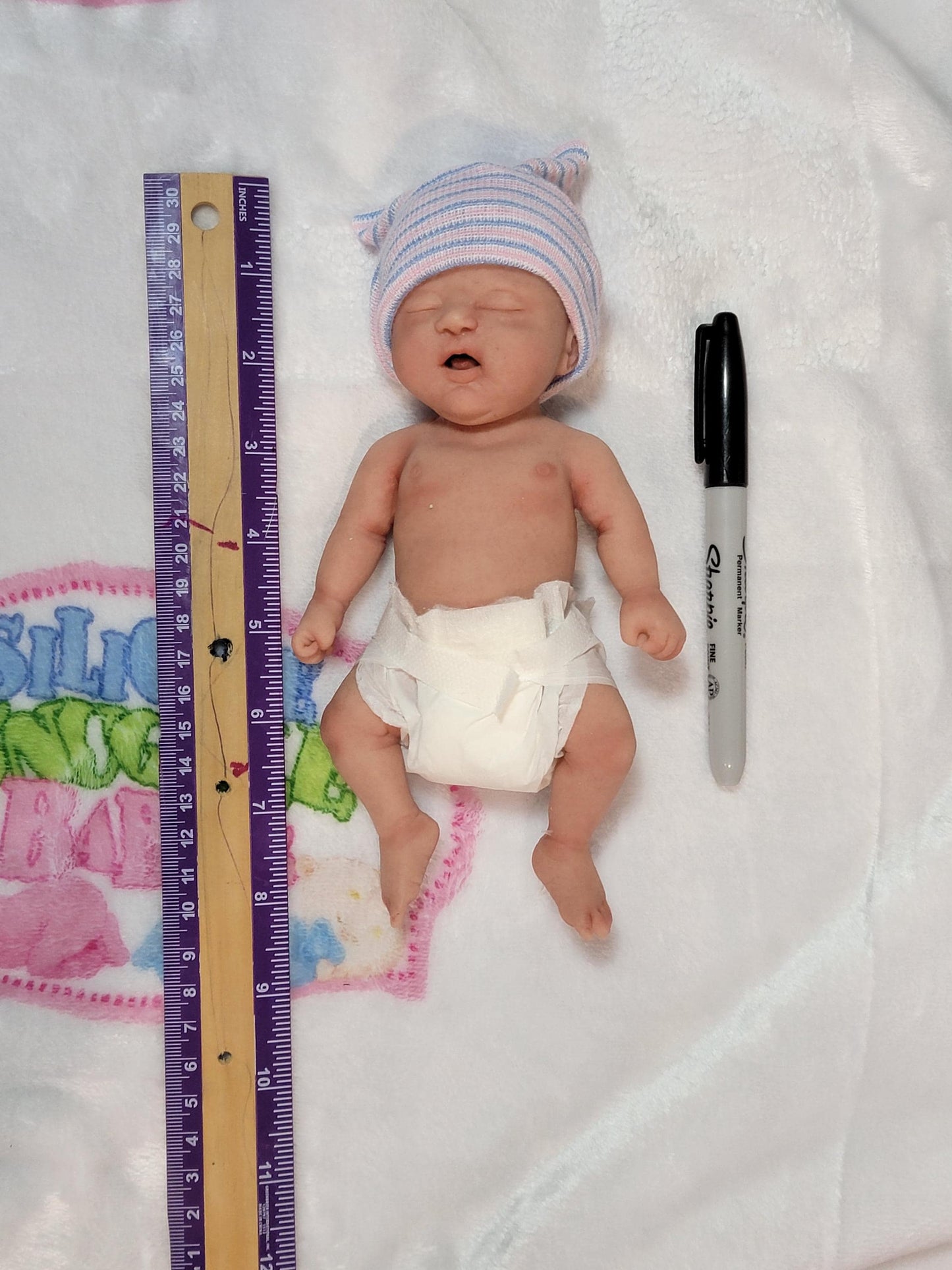Handmade 8" Silicone Baby Doll Jackson or Jada Enhanced Realism Edition
