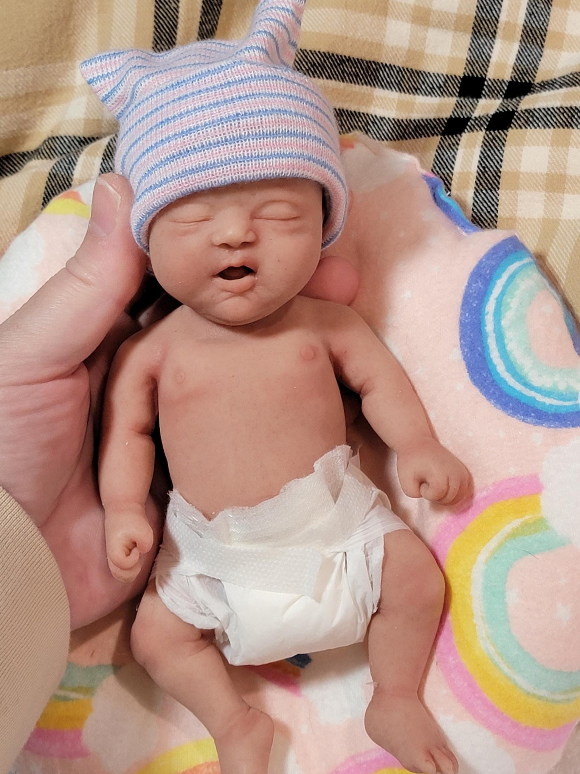 Handmade 8" Silicone Baby Doll Jackson or Jada Enhanced Realism Edition